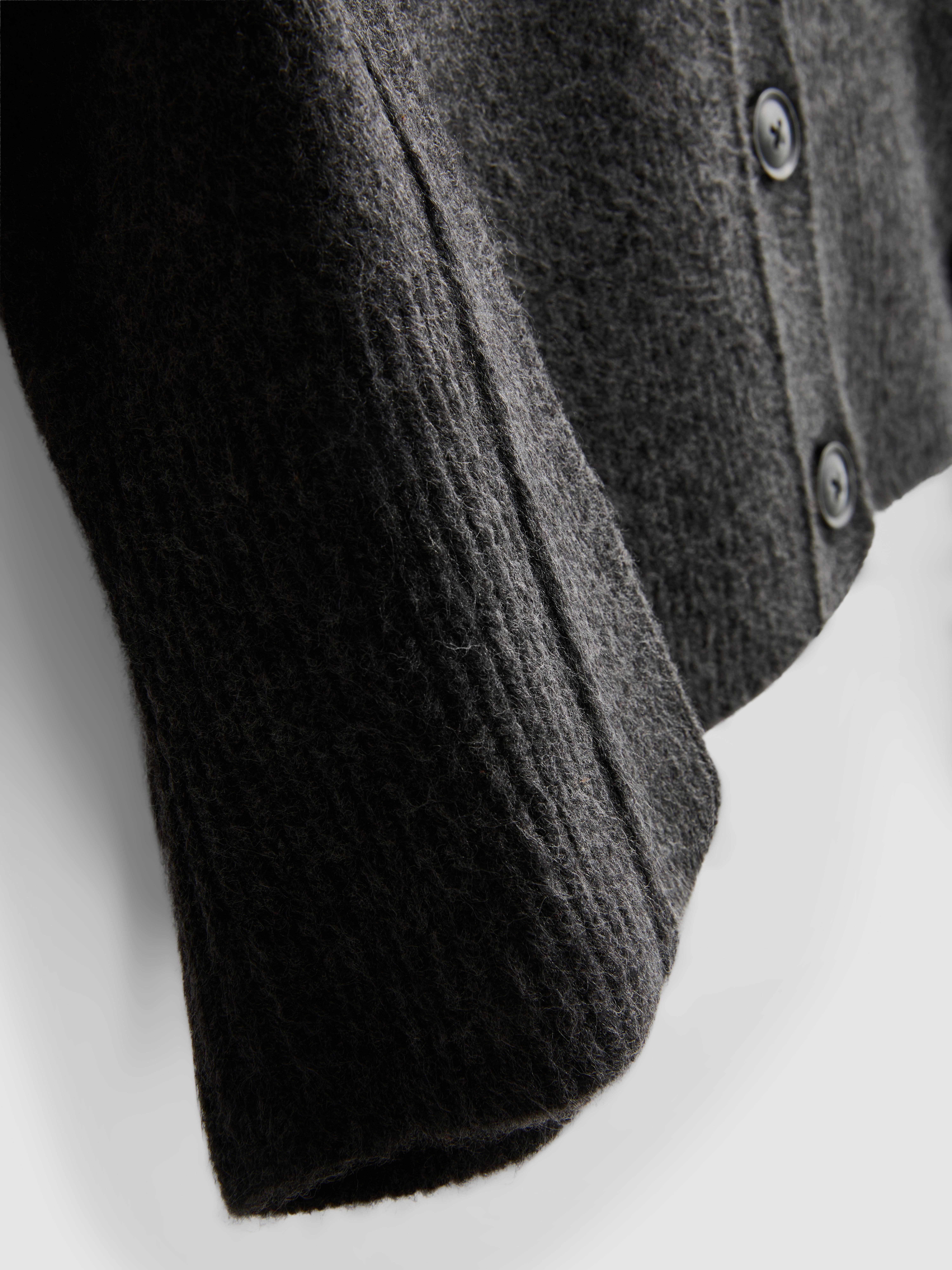Relaxed Knitted Crew Neck Cardigan
