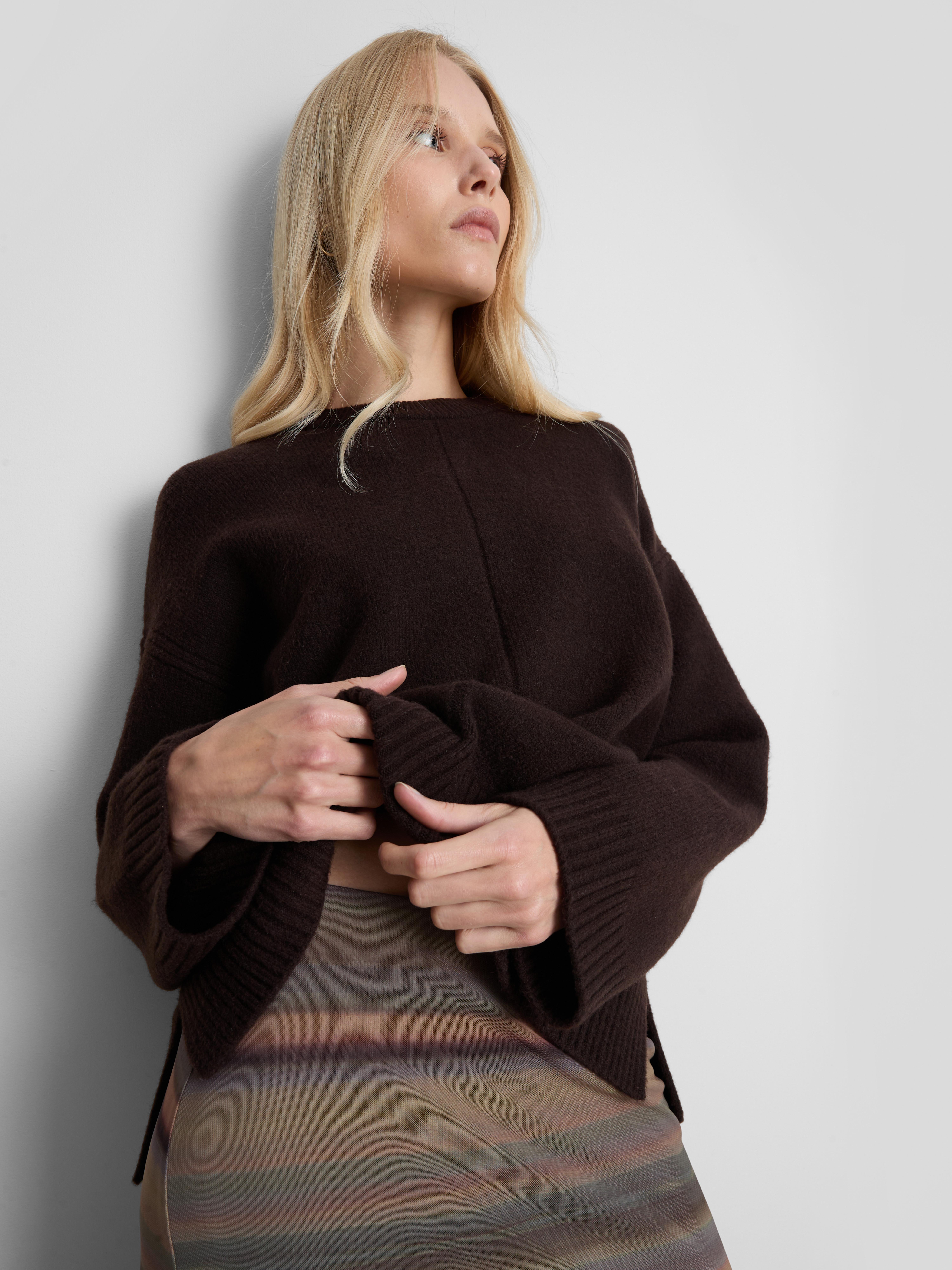 By Coleen Seam Detail Crew Neck Jumper
