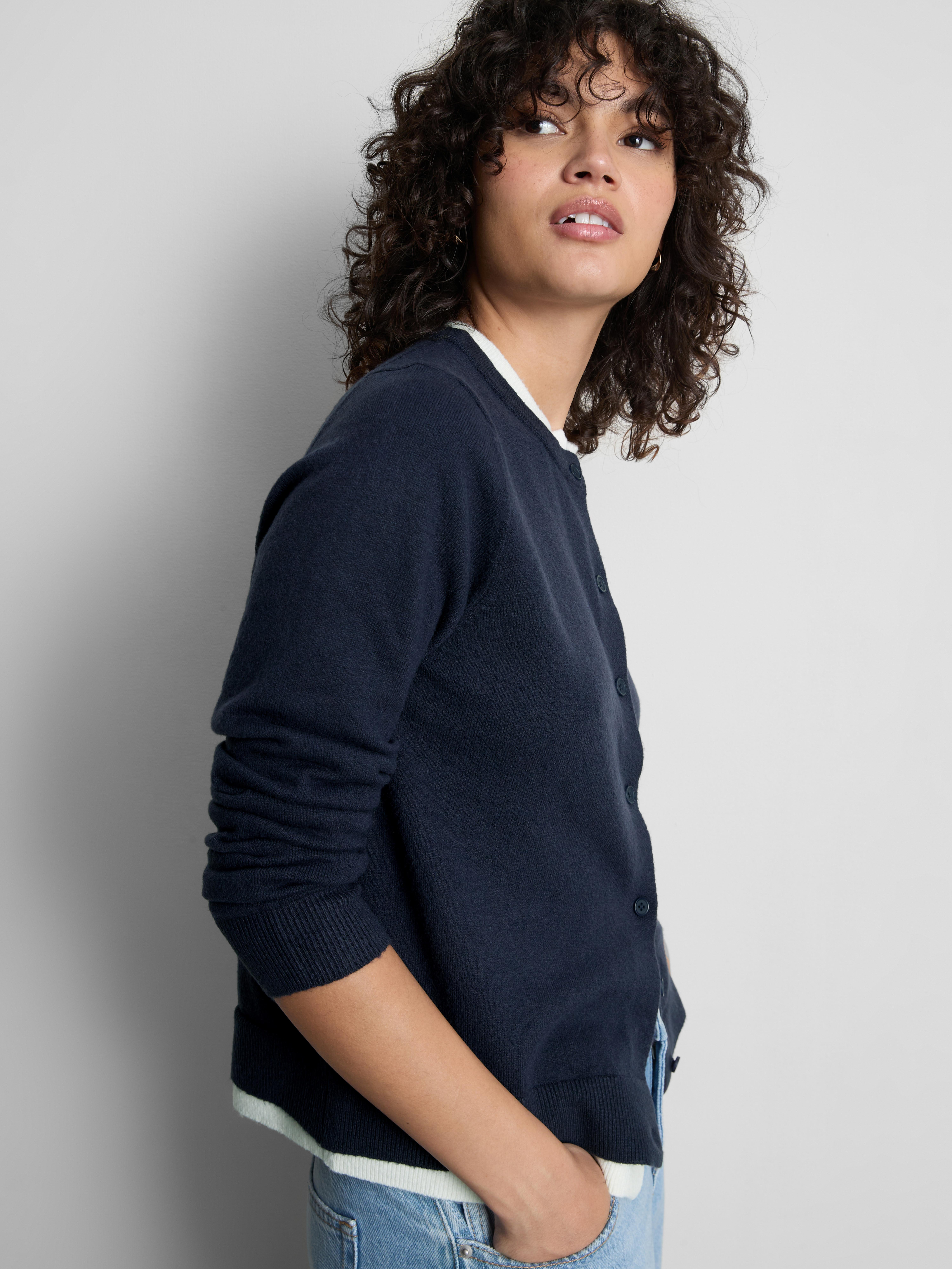 Knitted Double Layered Cardigan