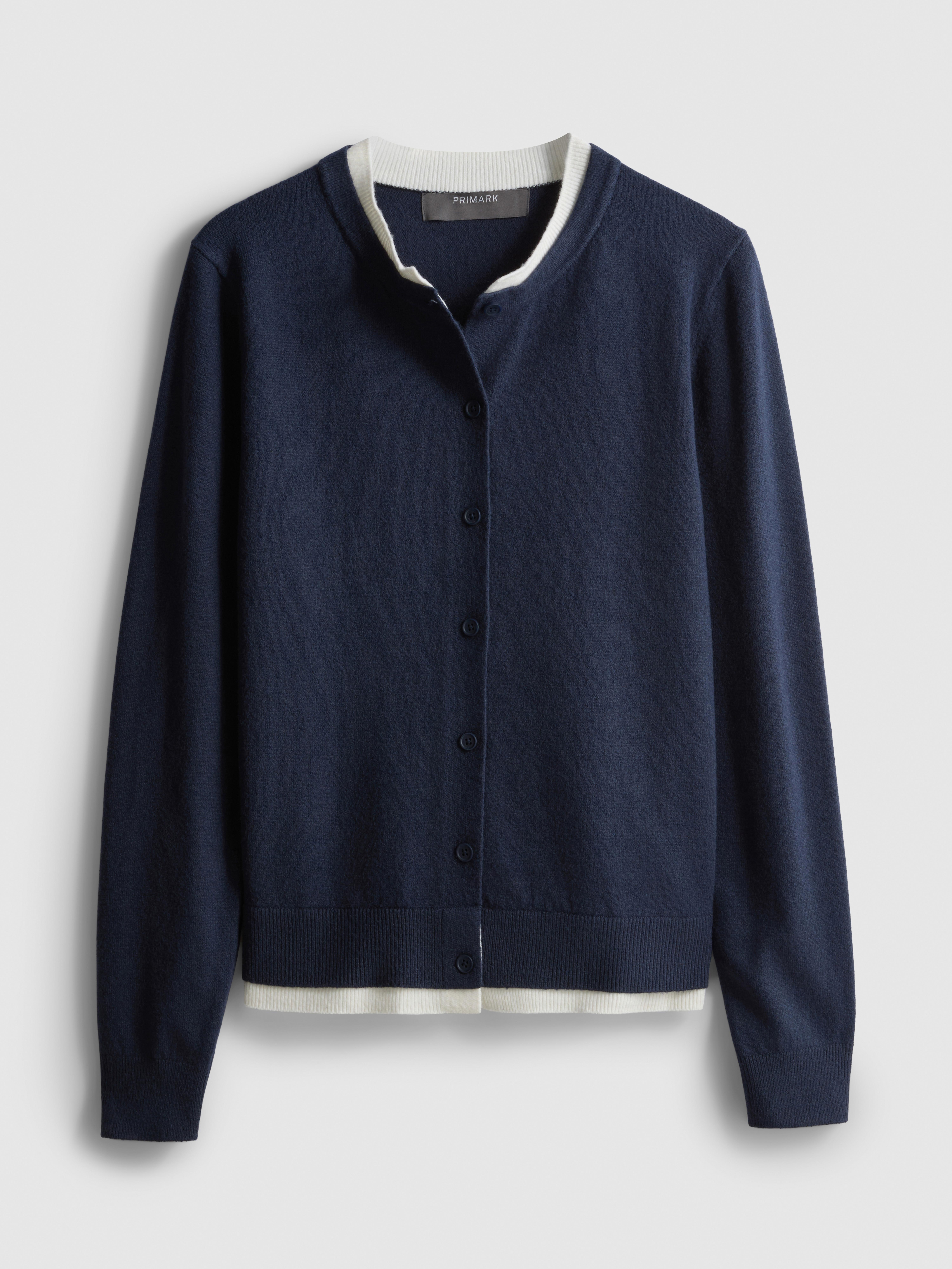Knitted Double Layered Cardigan