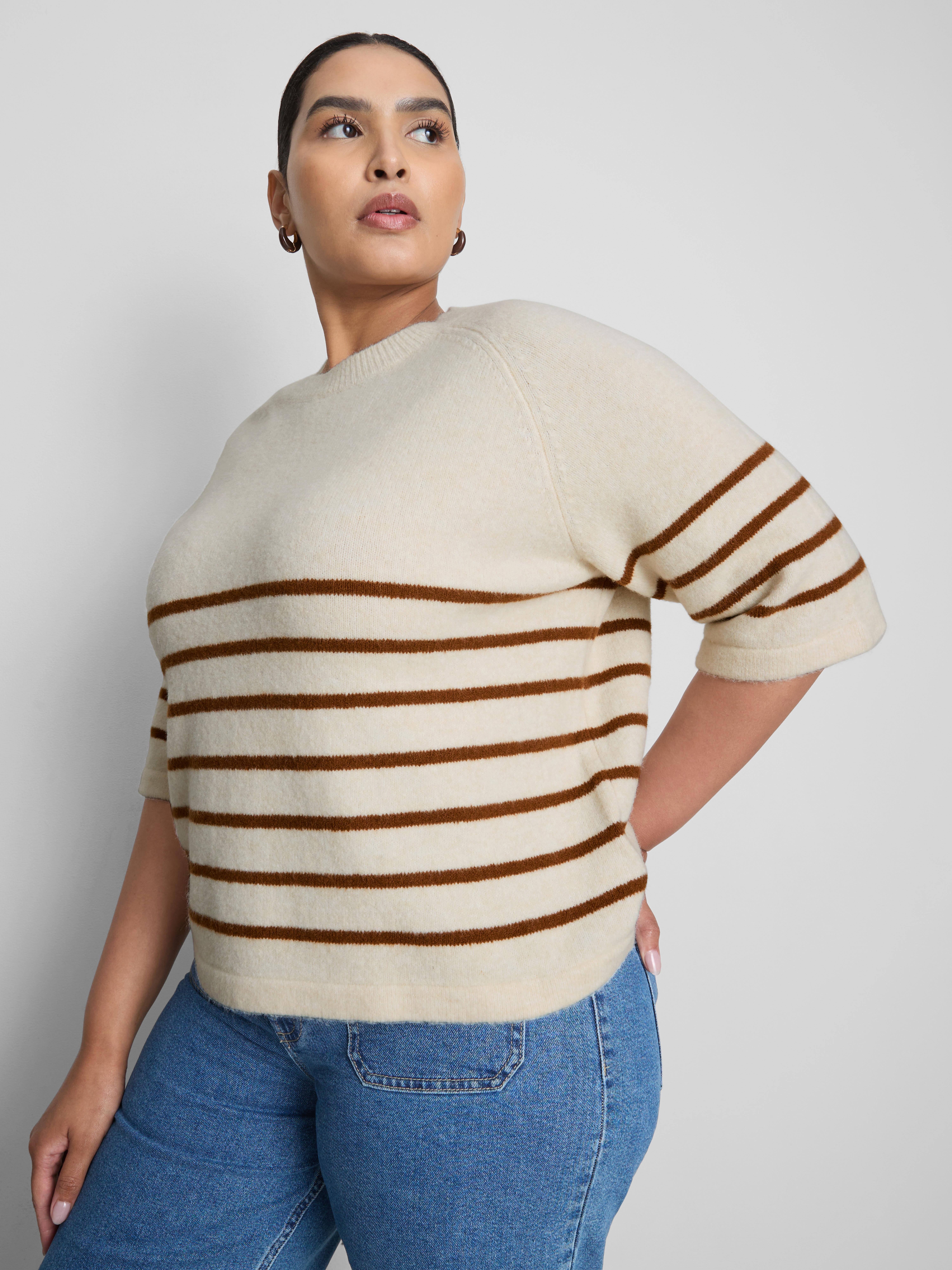 T-shirt droit en mélange de laine By Coleen