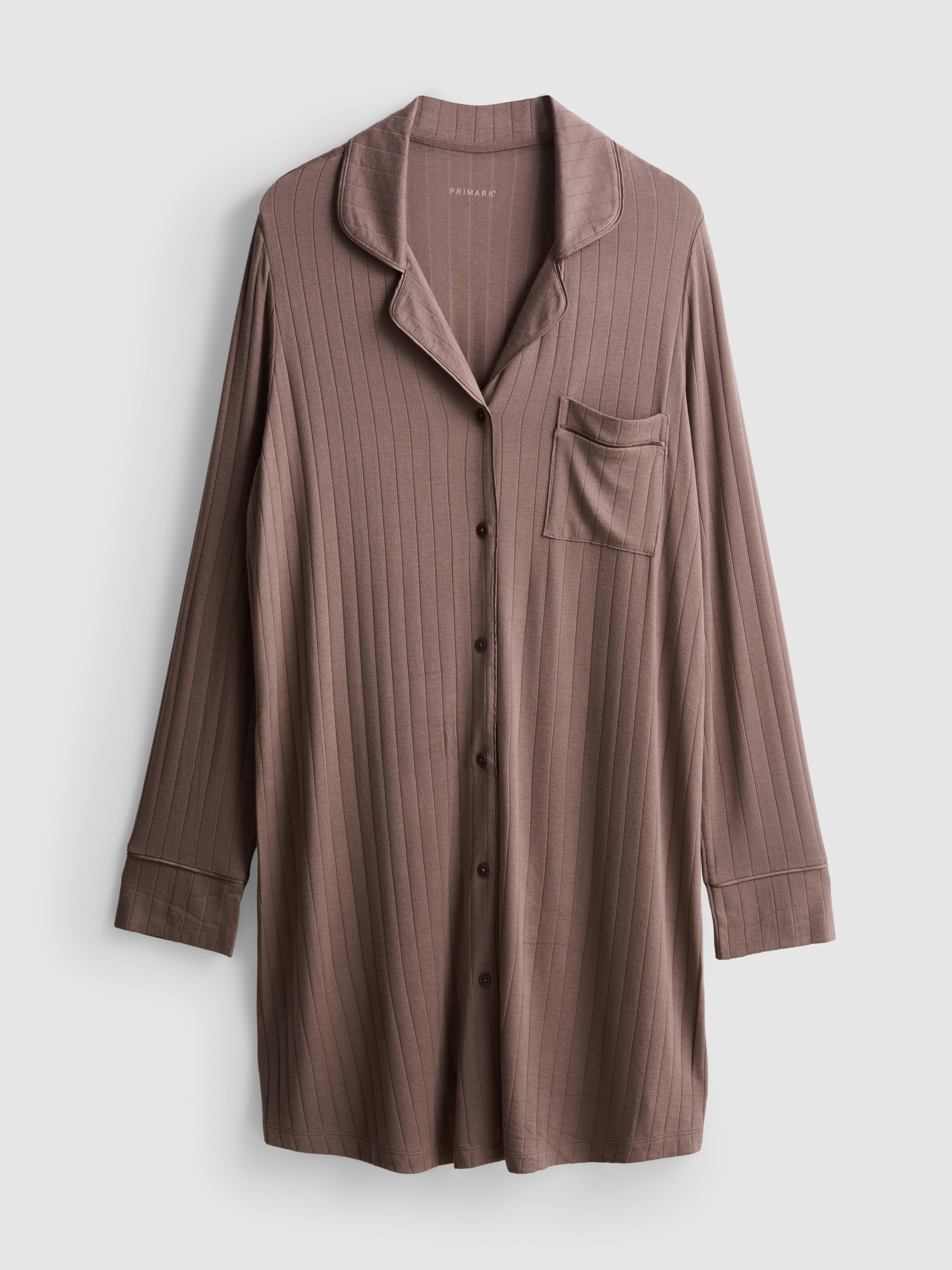 Modal-Rich Ribbed Nightshirt