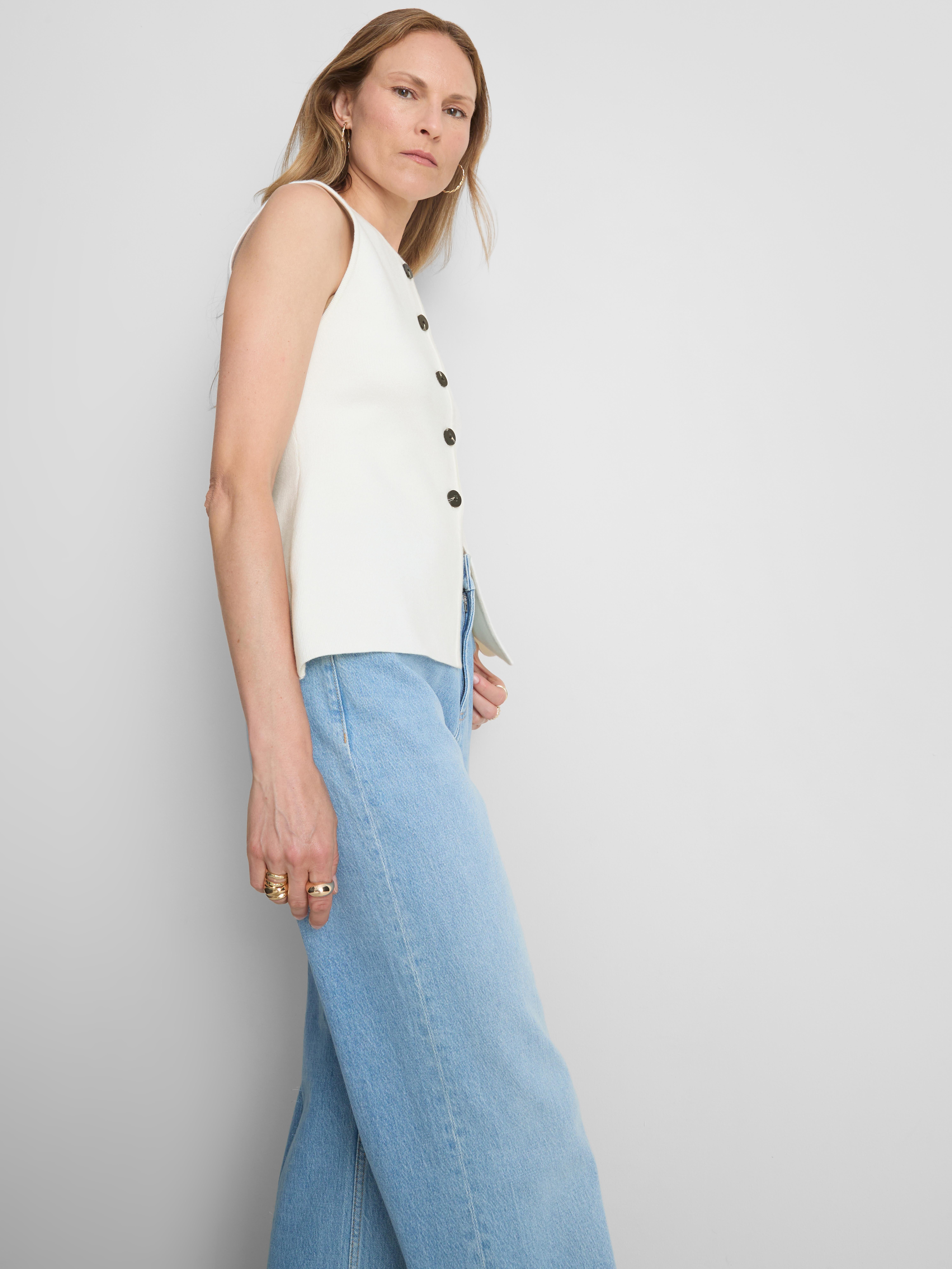 Compact Split Hem Waistcoat