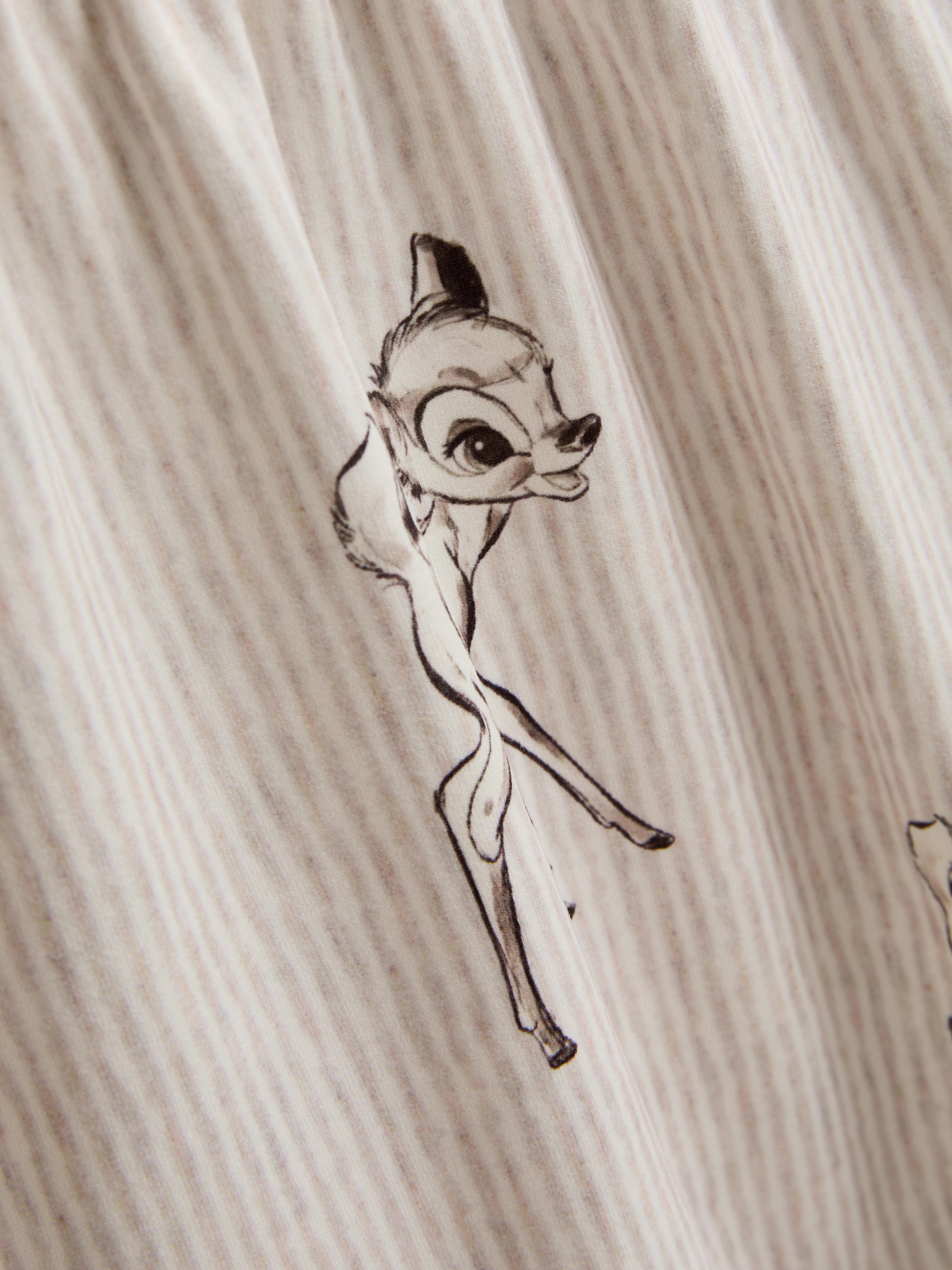 Disney's Bambi Striped Boyfriend Shorty Pajamas