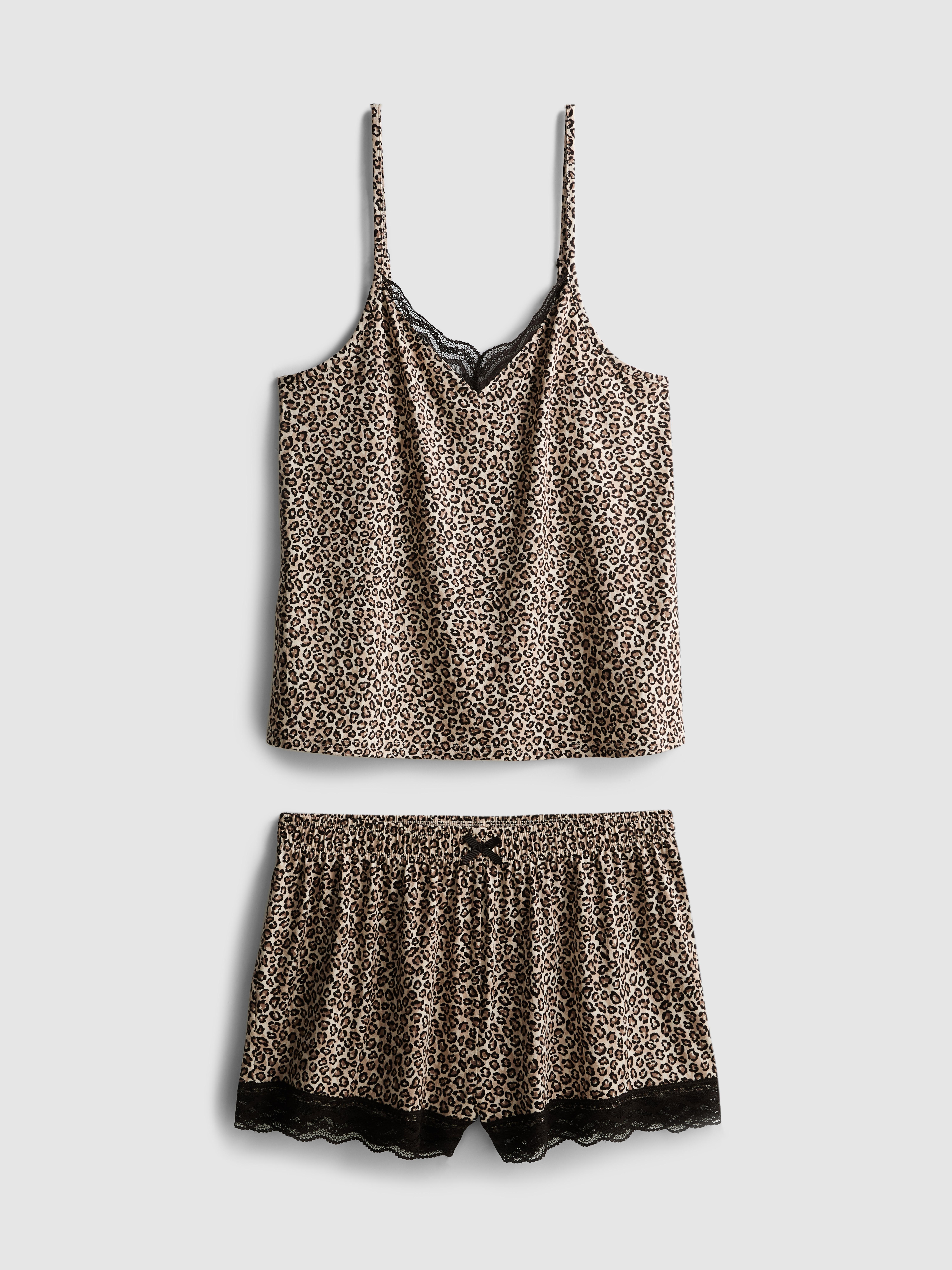 Leopard Cami Shorty Pyjamas