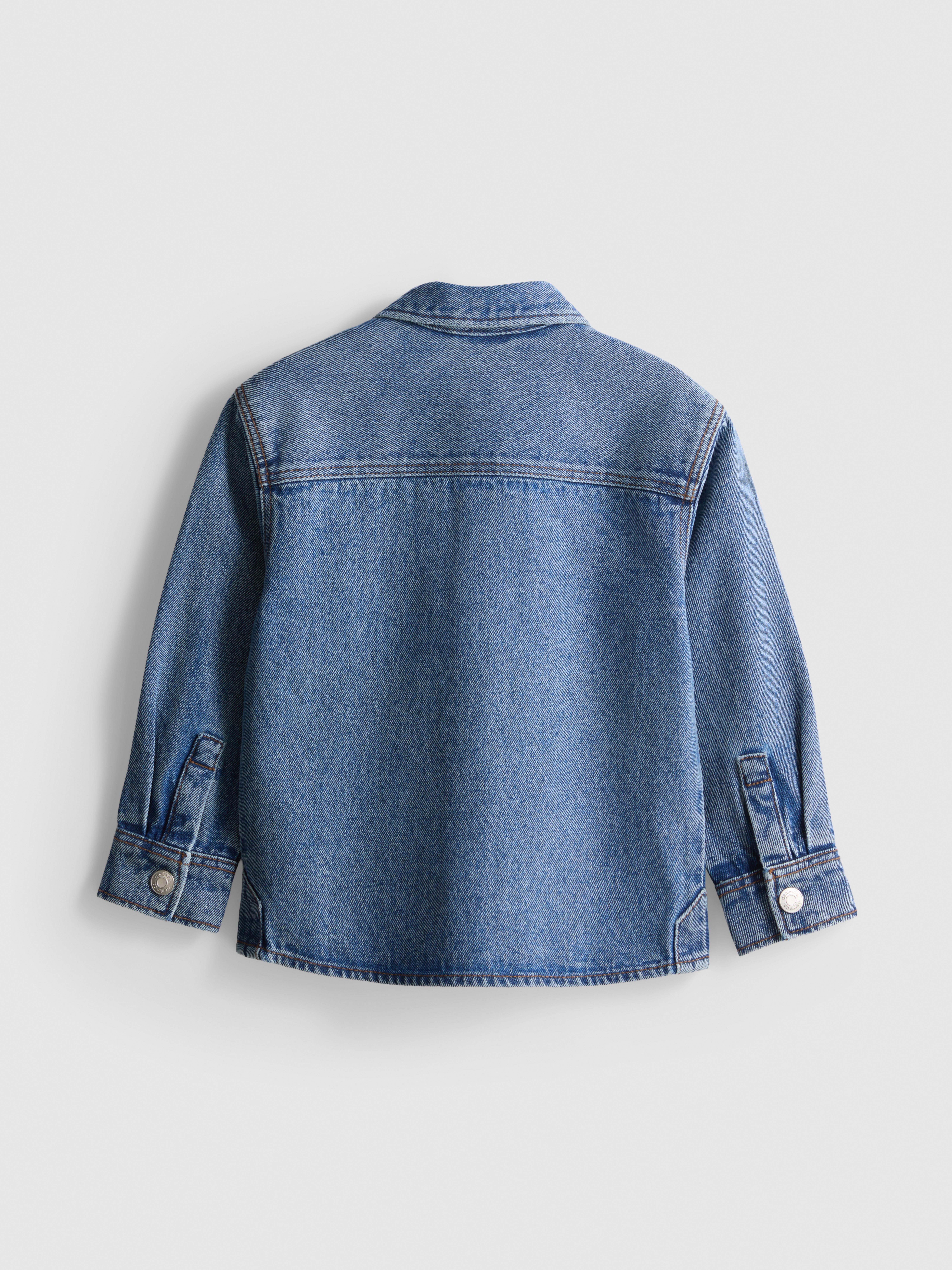 1-9yrs | Pure Cotton Long-Sleeve Denim Button-Down Shirt