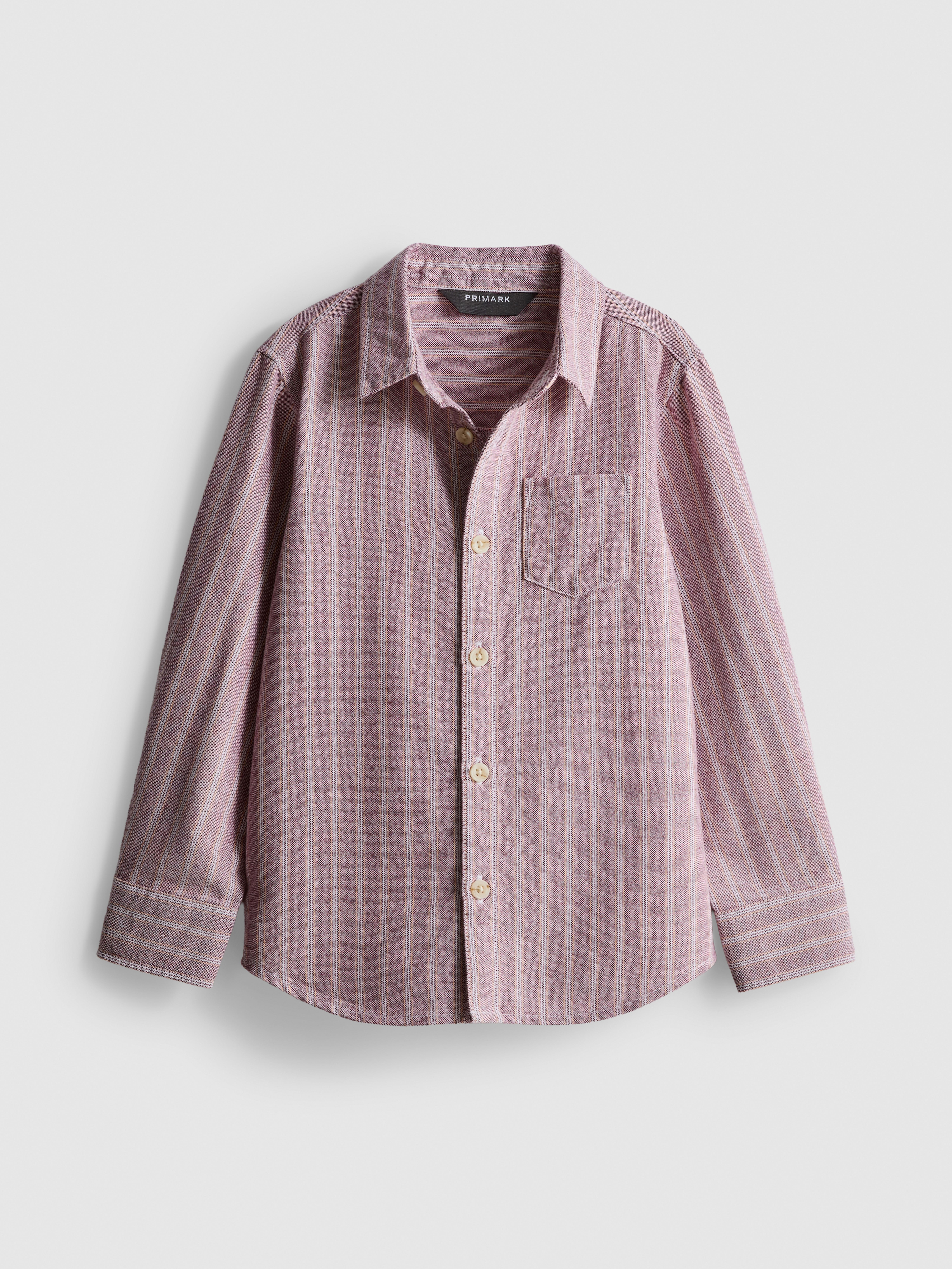 1.5-9yrs | Striped Oxford Shirt Burgundy