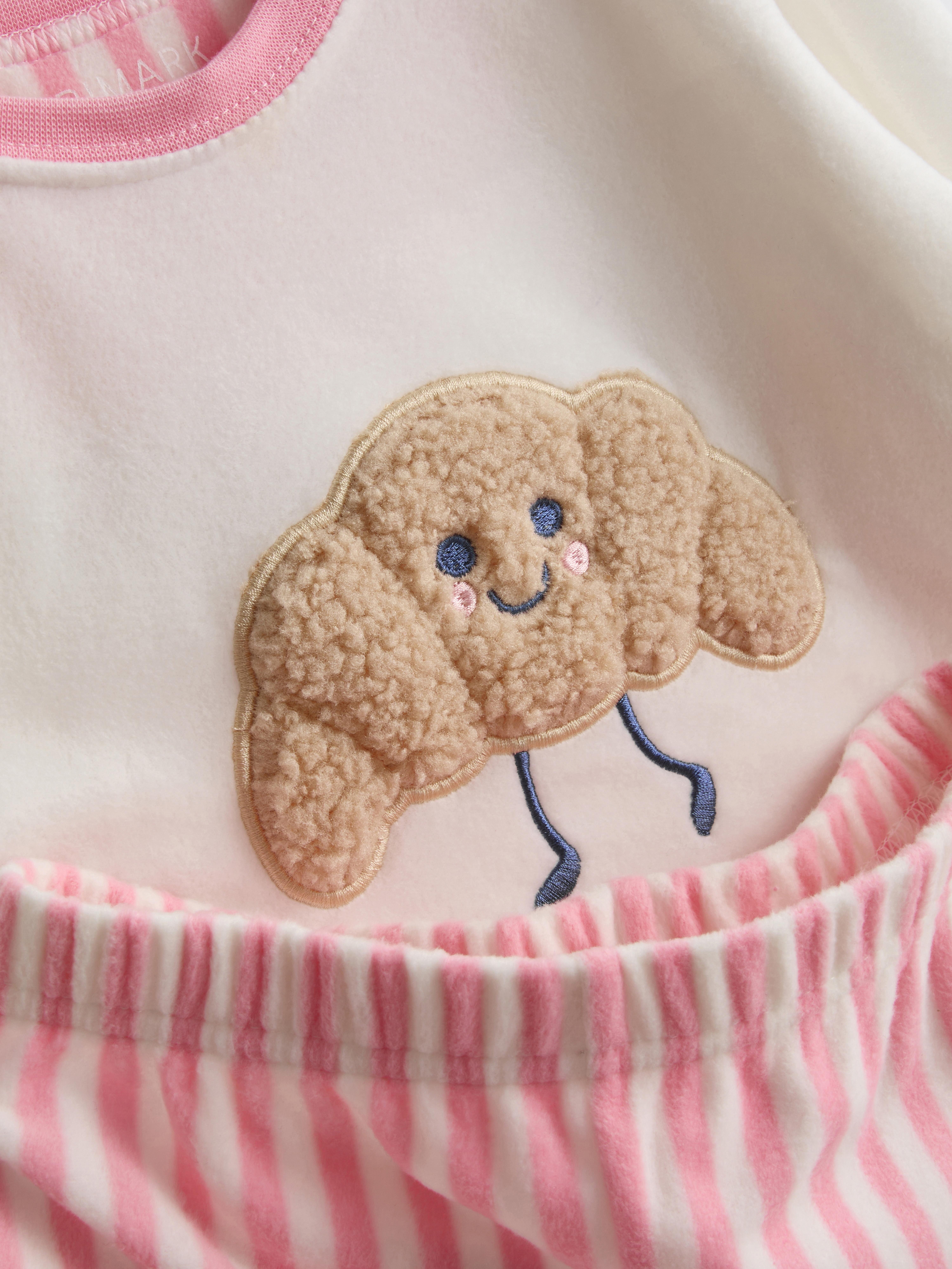 1-9yrs | Croissant Graphic Fleece Pyjamas