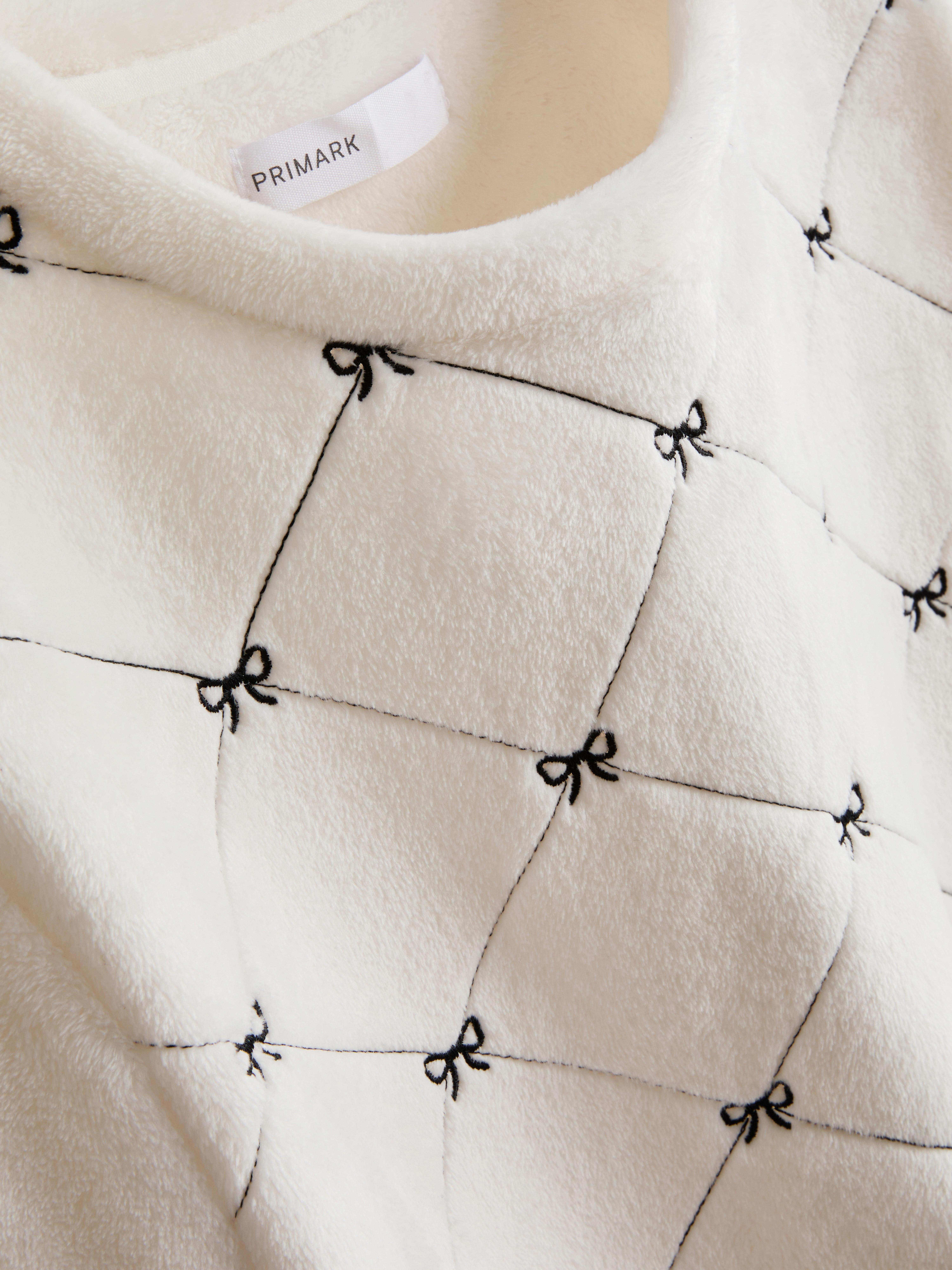 Plush Sweatshirt Graphic Pajamas