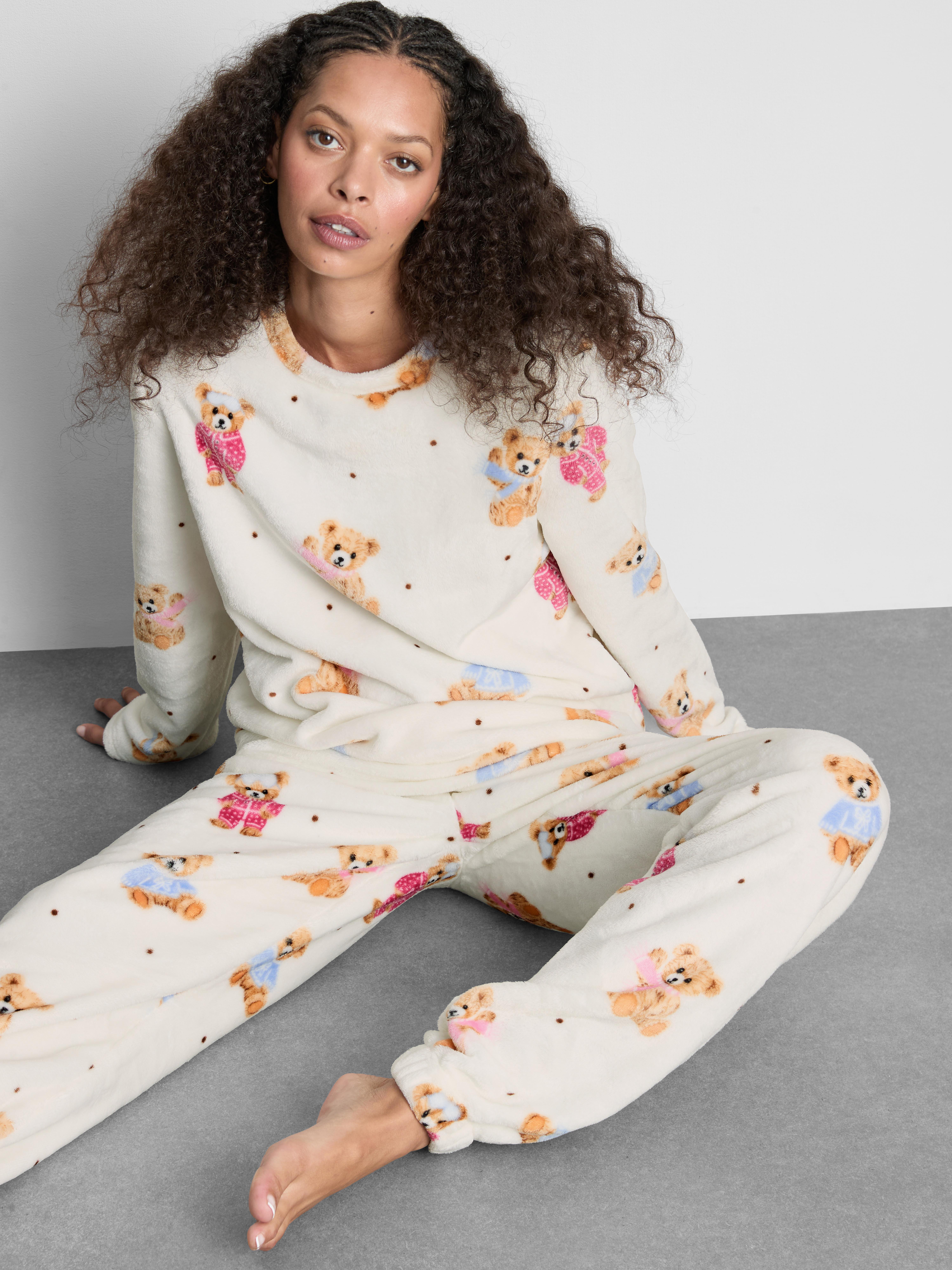 Plush Sweatshirt Graphic Pyjamas