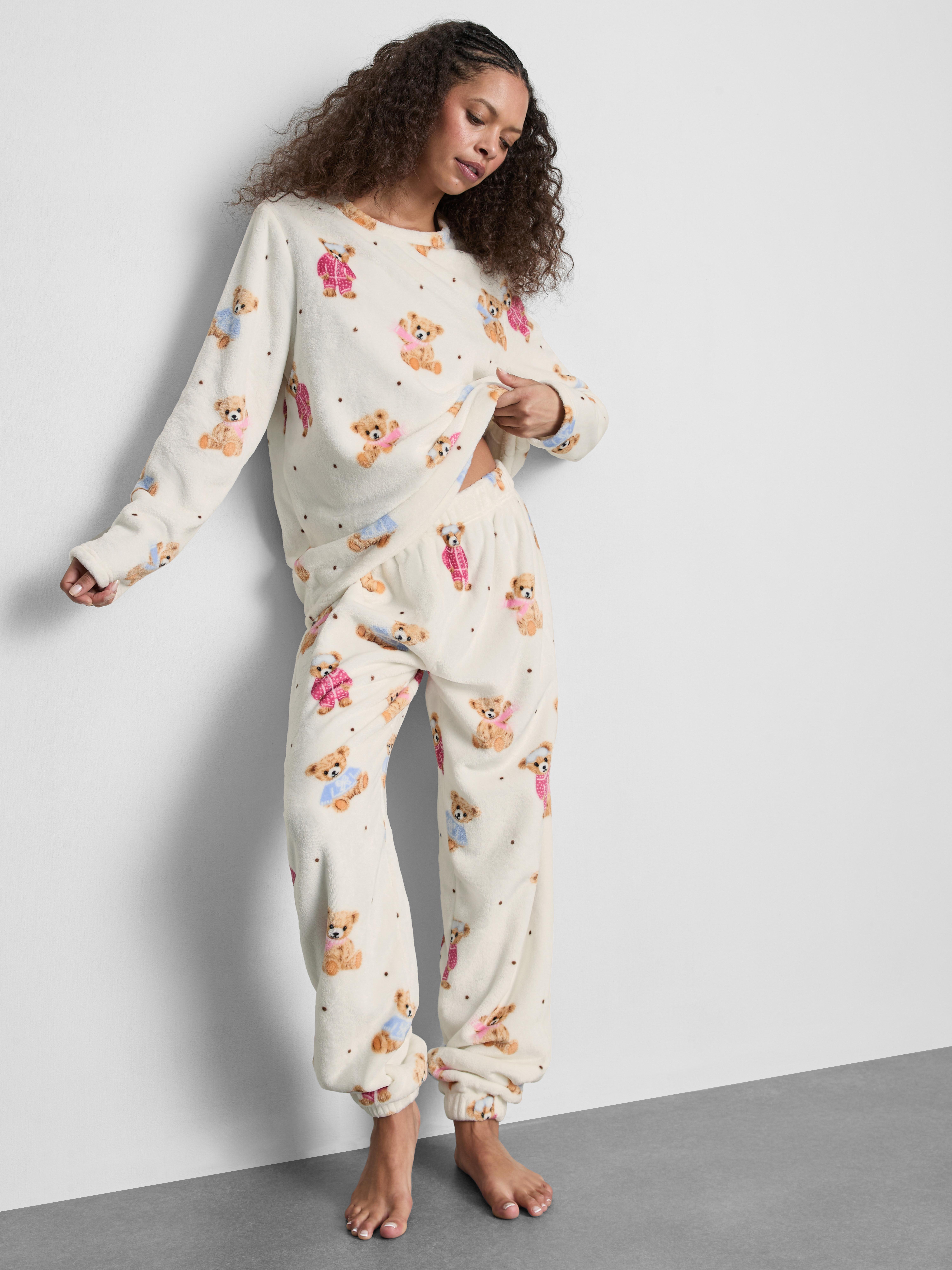 Plush Sweatshirt Graphic Pyjamas