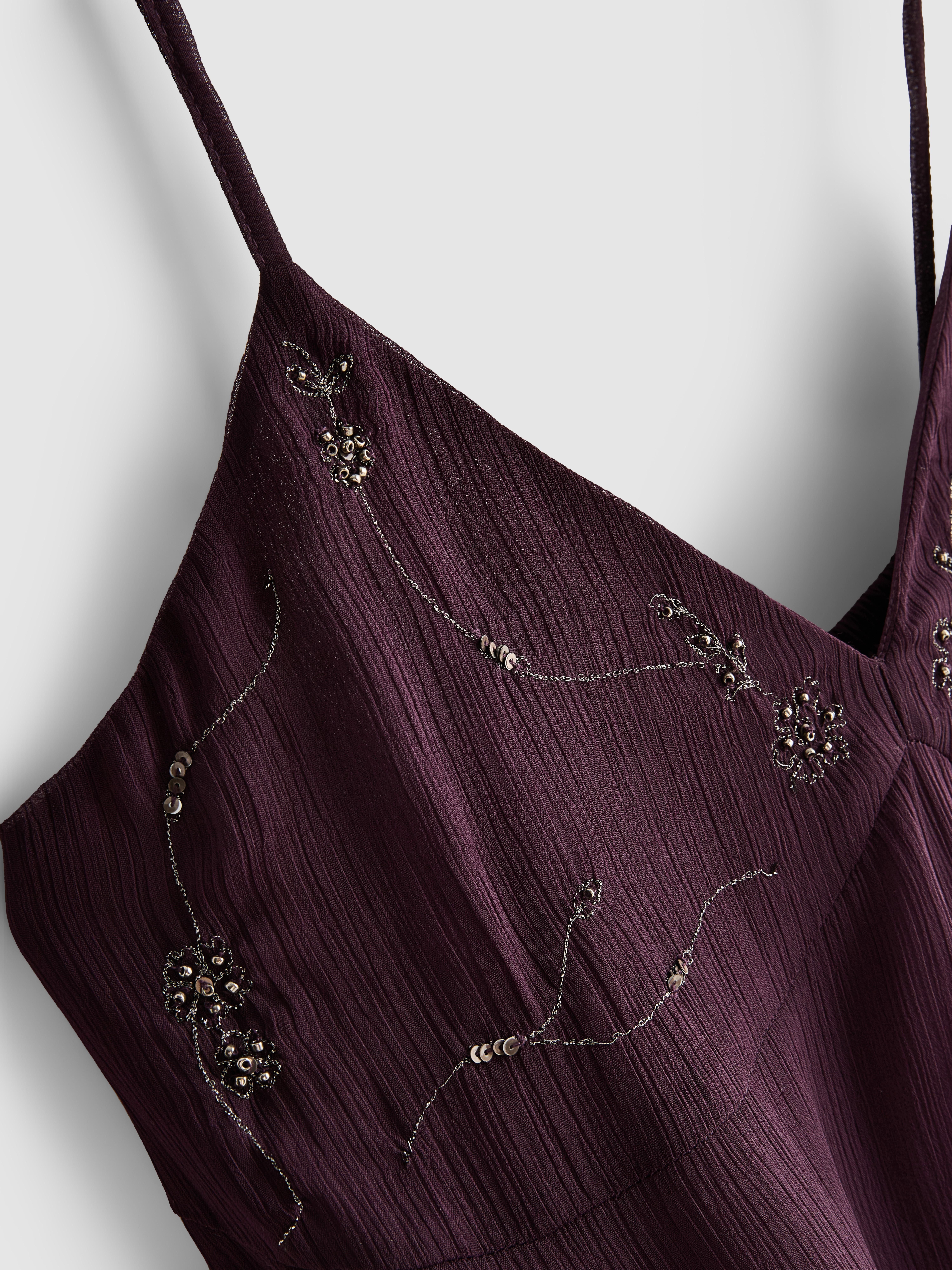 Womens Plum The Primark Scene | Beaded Mesh Mini Dress | Primark
