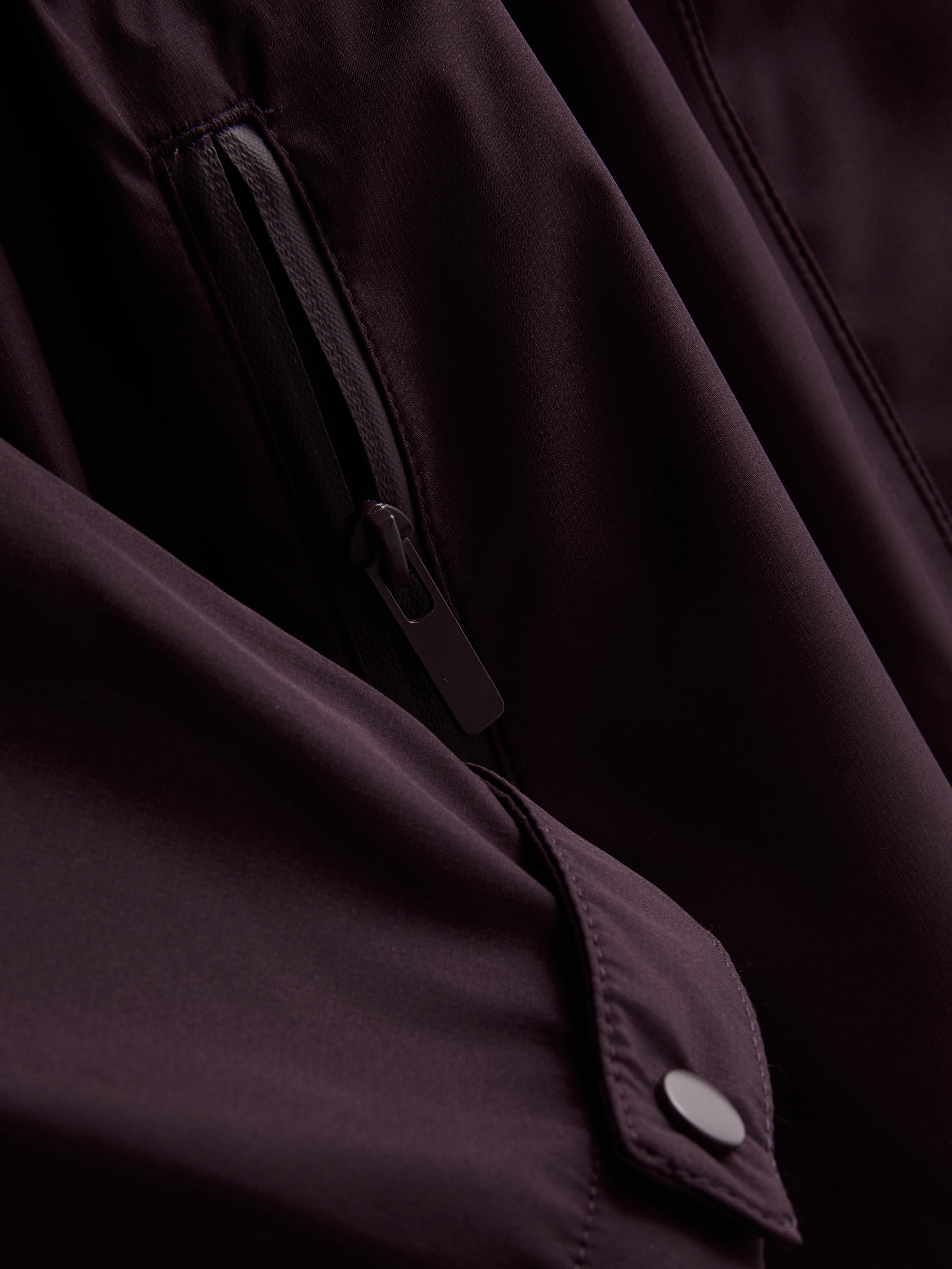 Cinch Detail Longline Raincoat