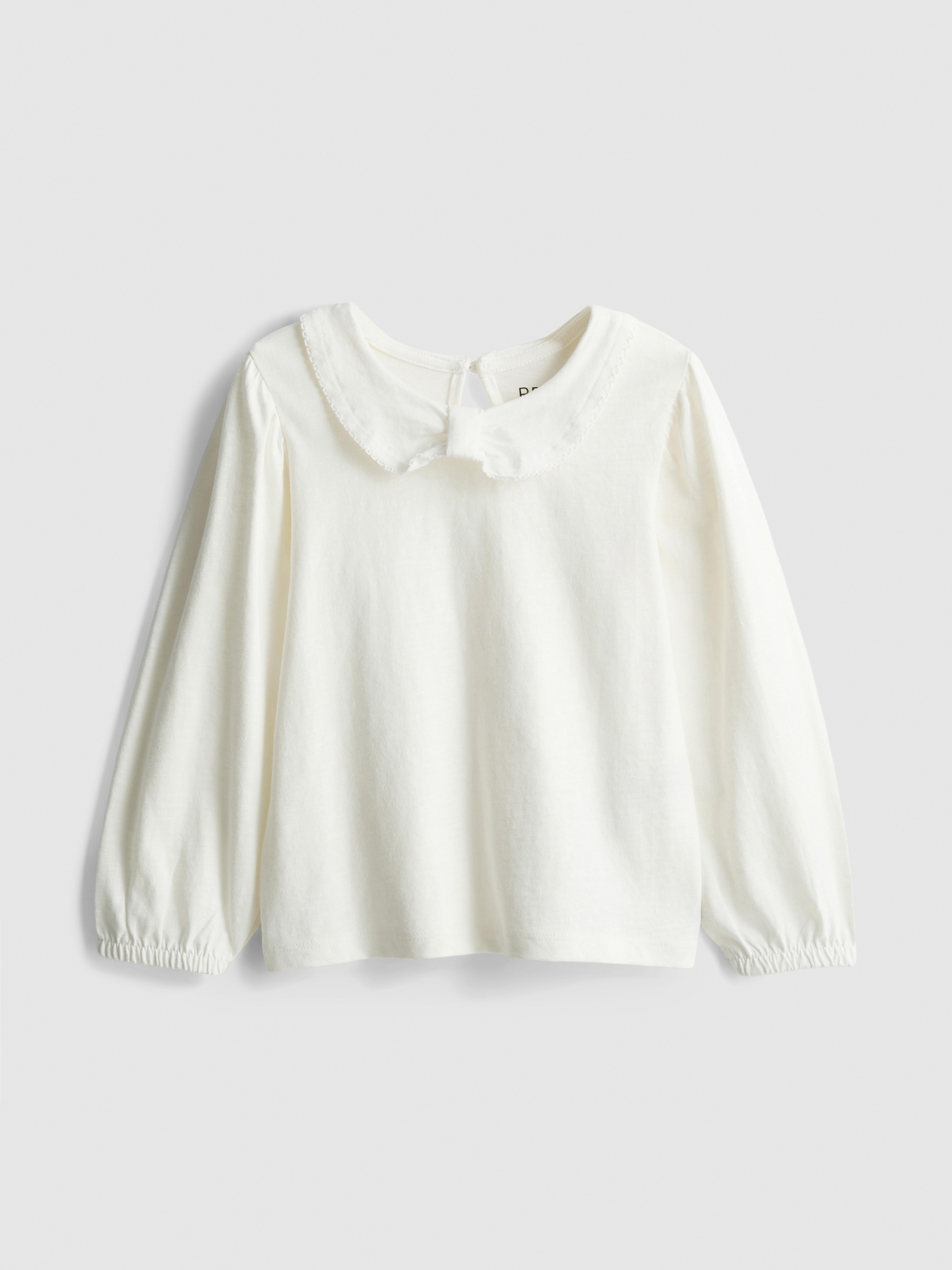 1-9yrs | Pure Cotton Collared Long Sleeve T-Shirt
