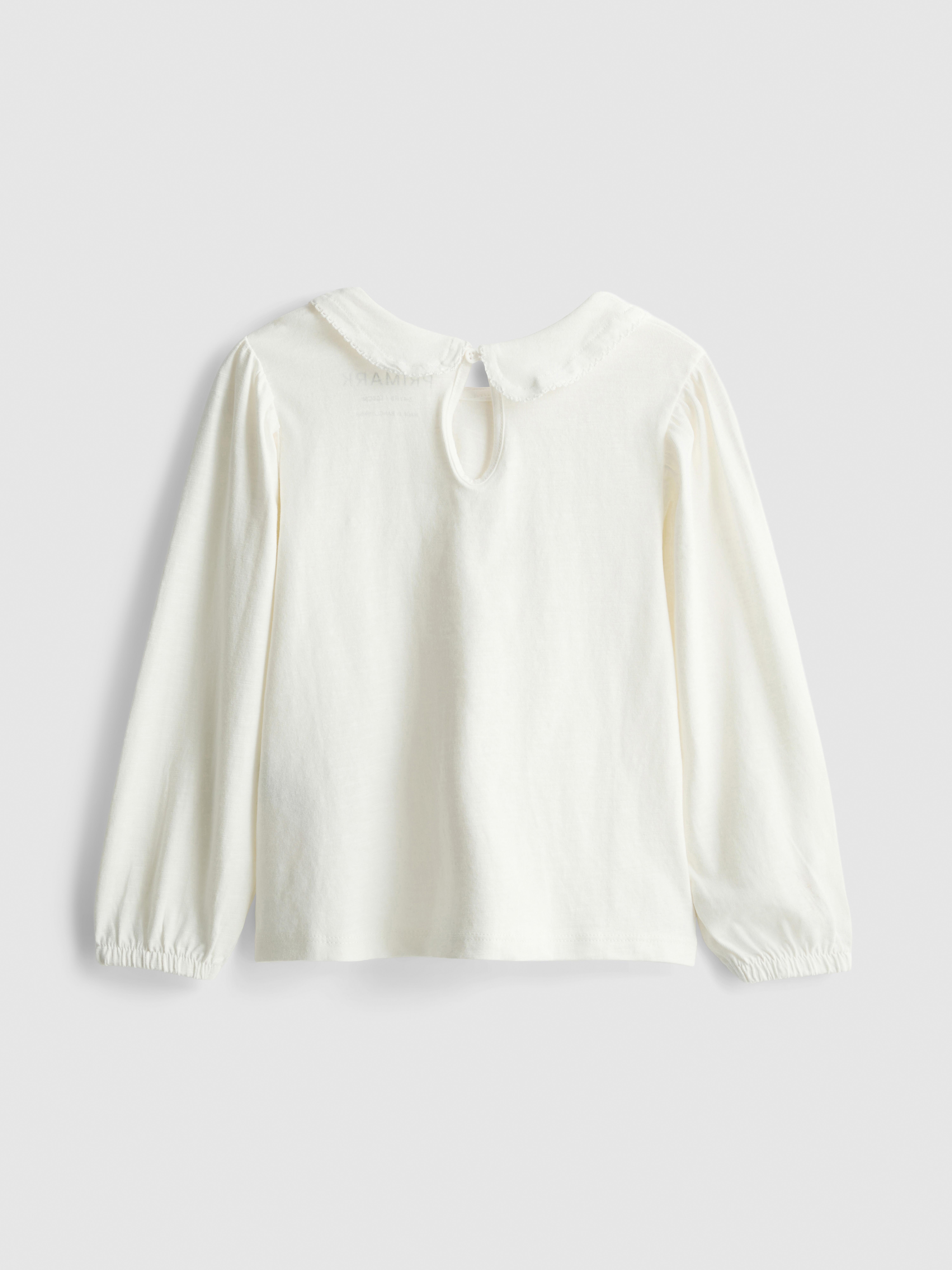 1-9yrs | Pure Cotton Collared Long Sleeve T-Shirt