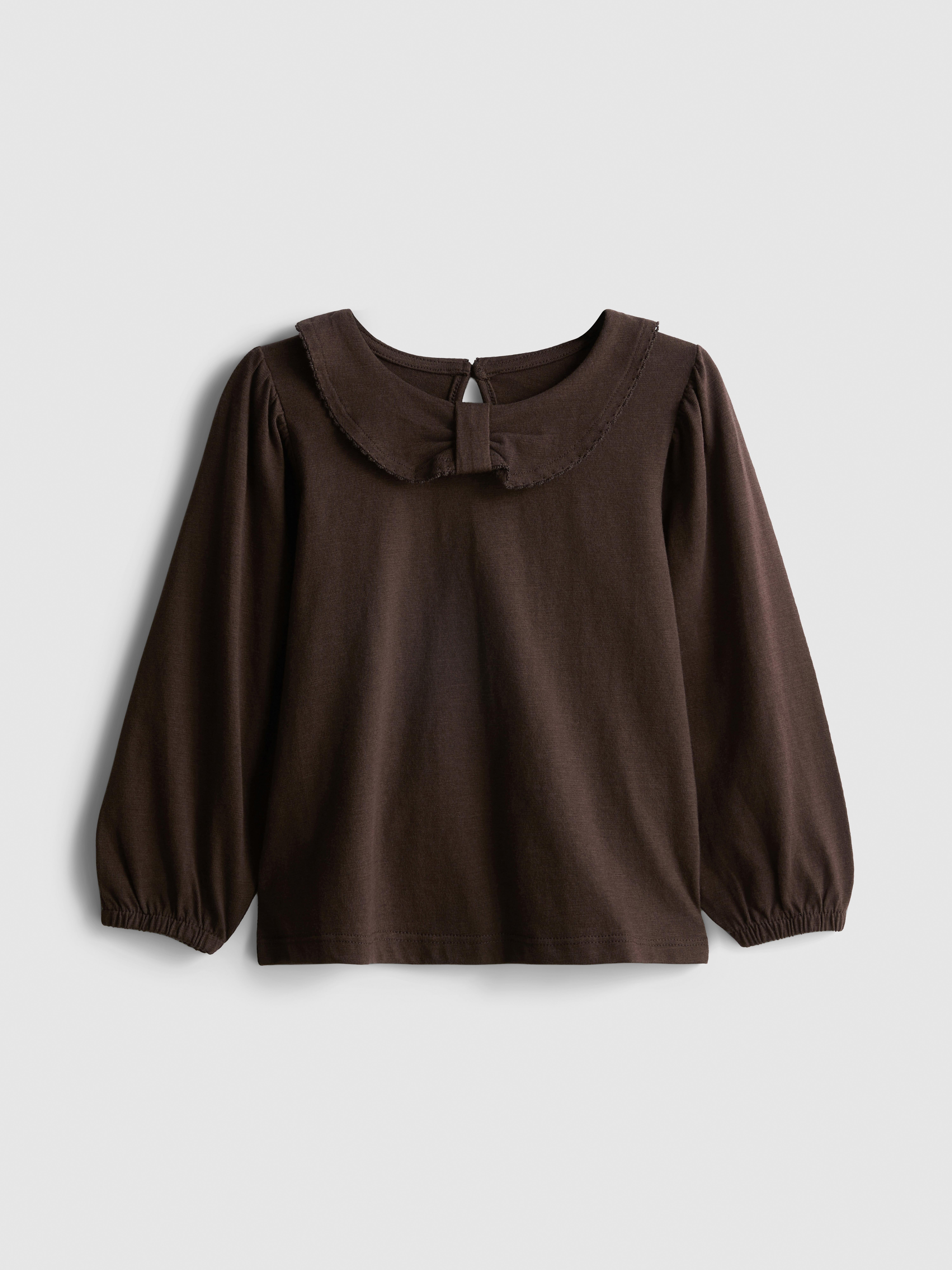 1-9yrs | Pure Cotton Collared Long Sleeve T-Shirt