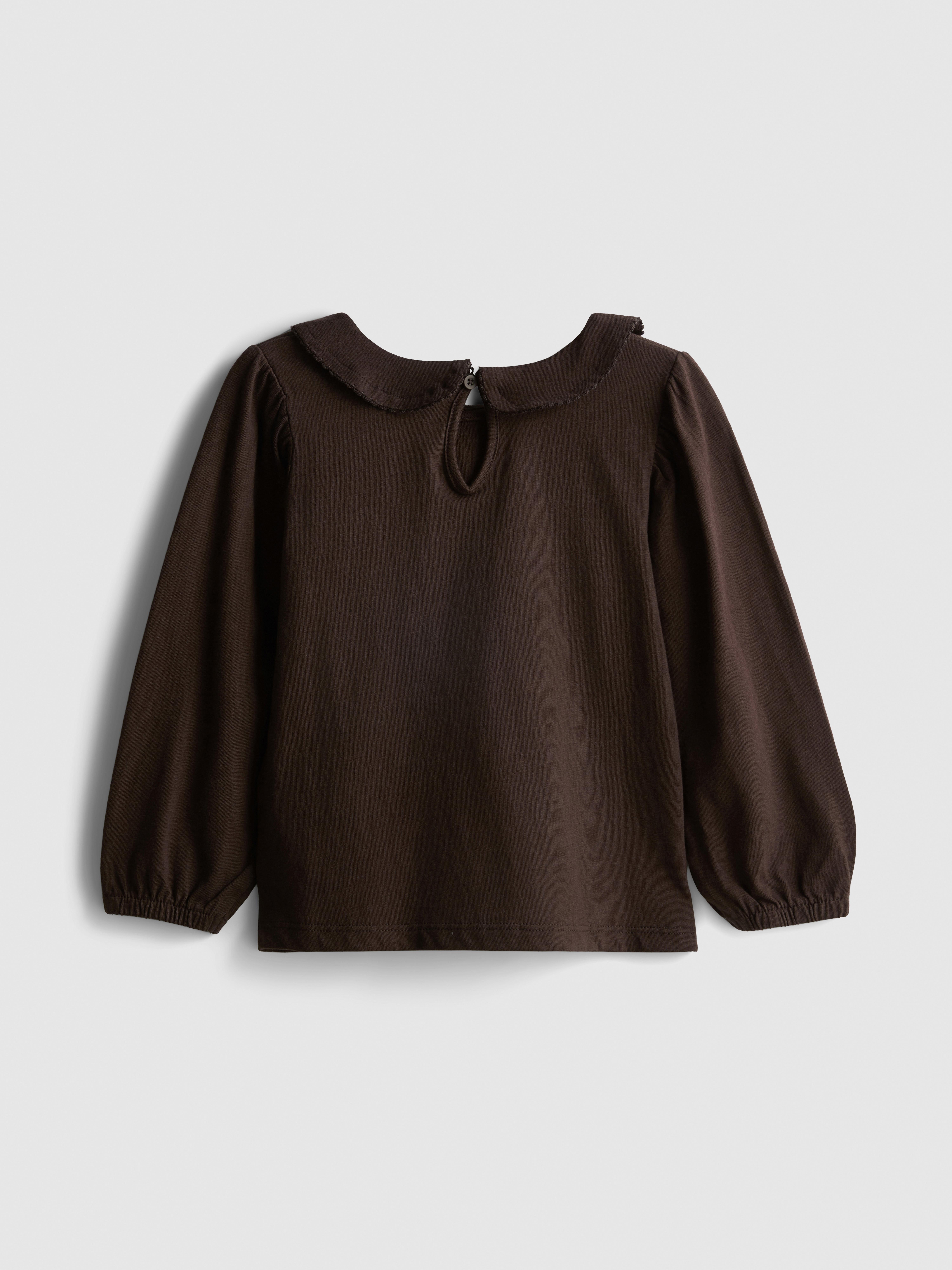 1-9yrs | Pure Cotton Collared Long Sleeve T-Shirt