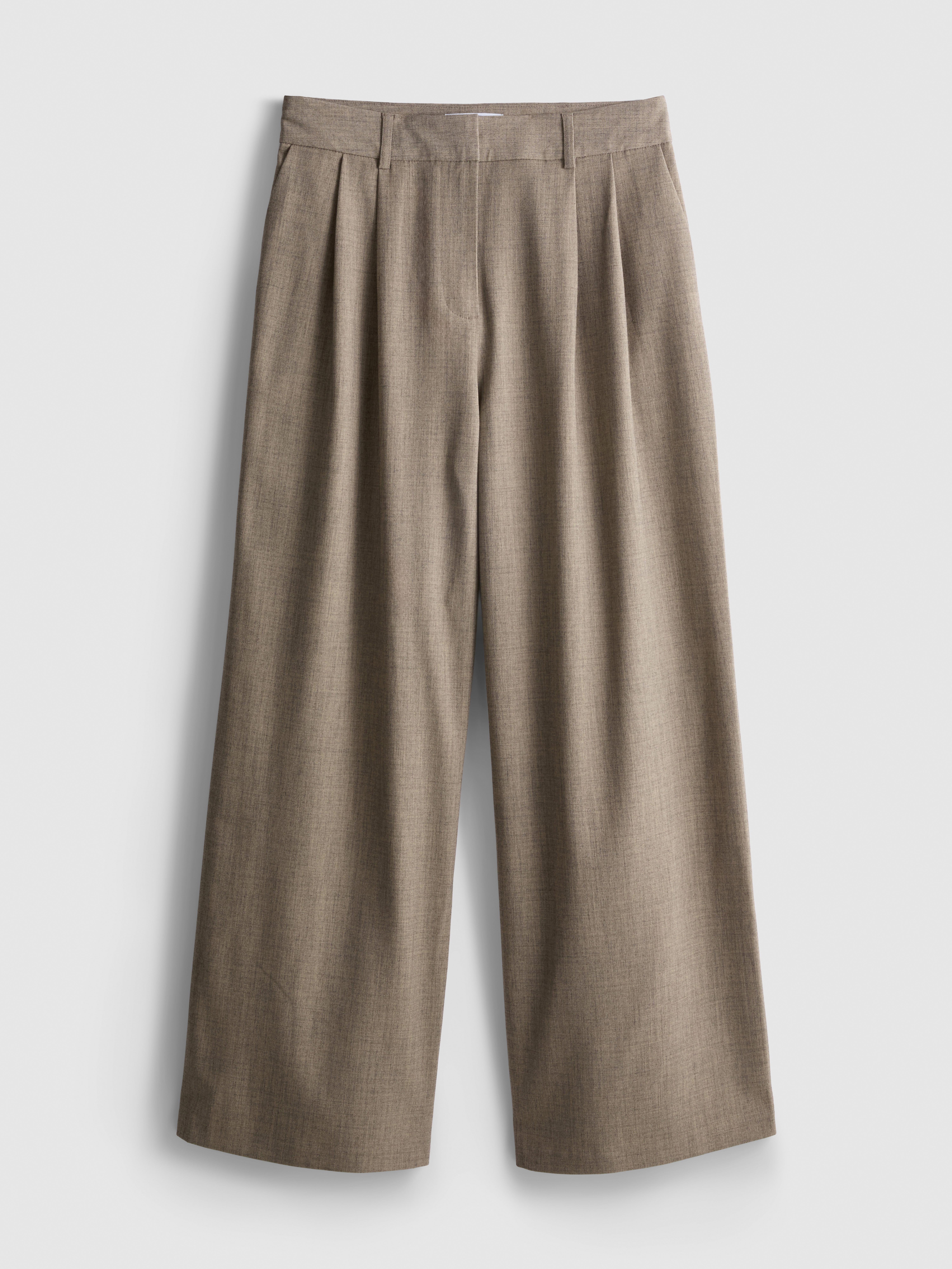 „By Coleen“ Hose mit weitem Bein und Bundfalten