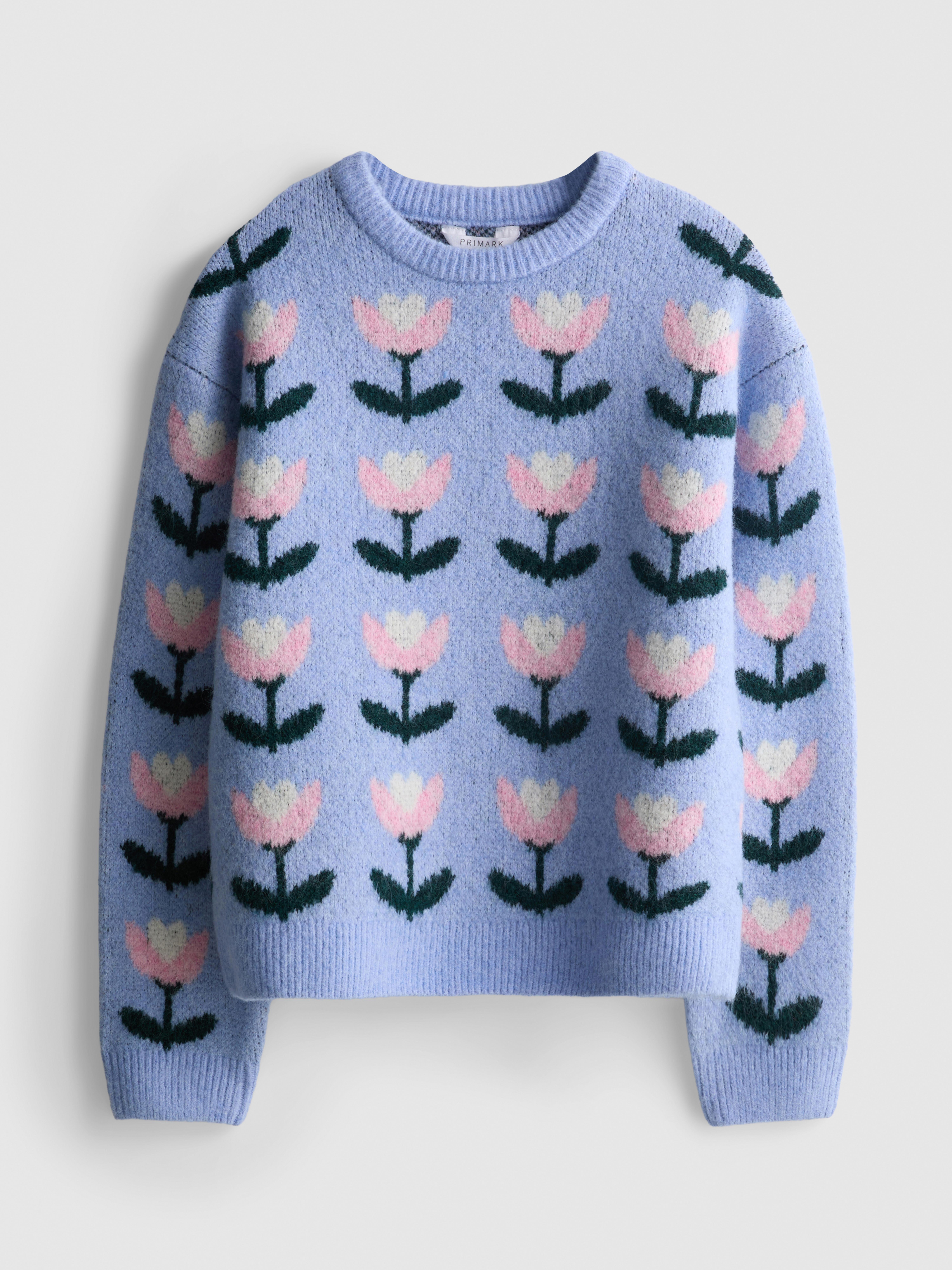 7–15 Jahre | Pullover mit Blumenmuster