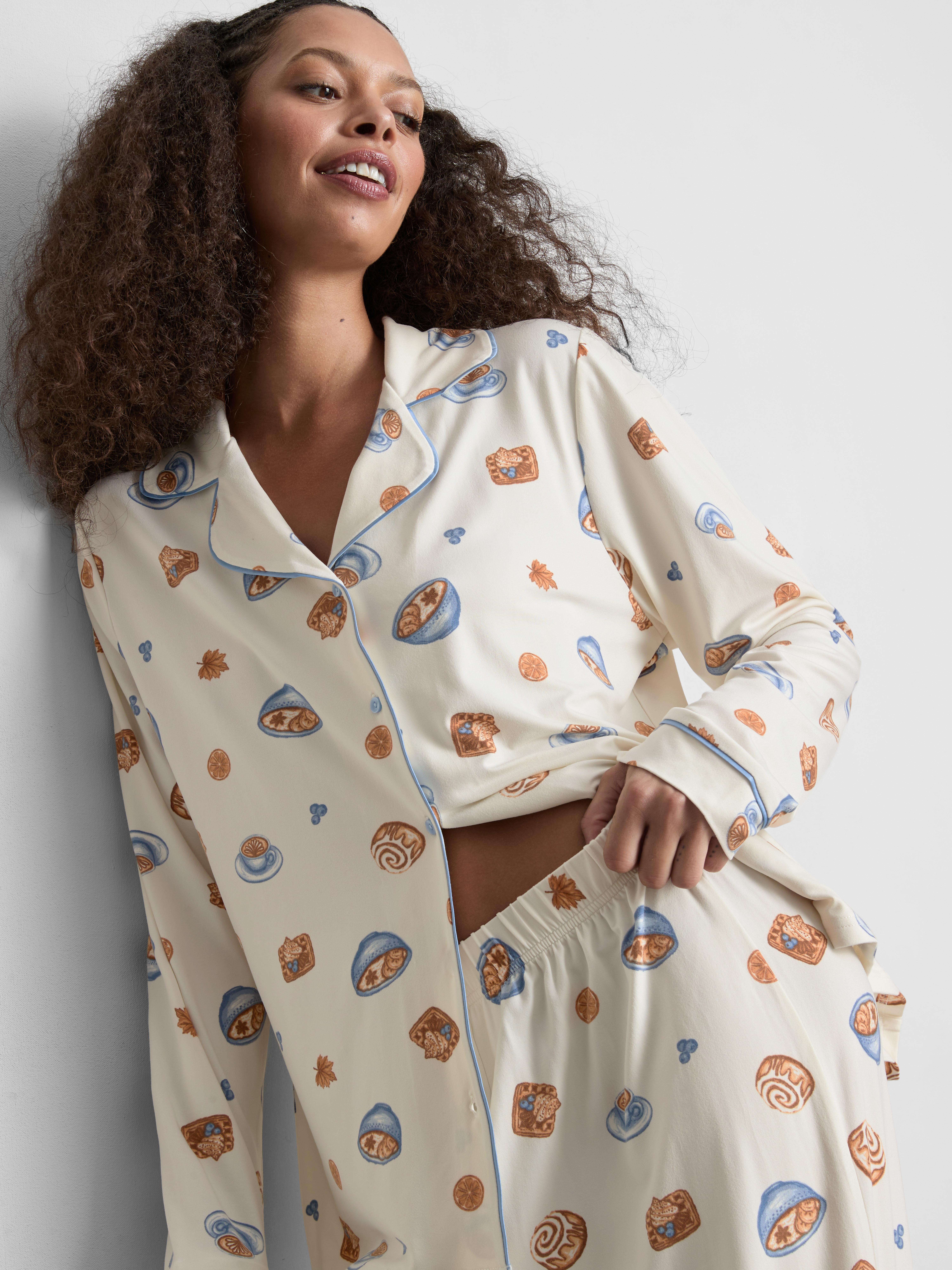 Printed Boyfriend Pajamas