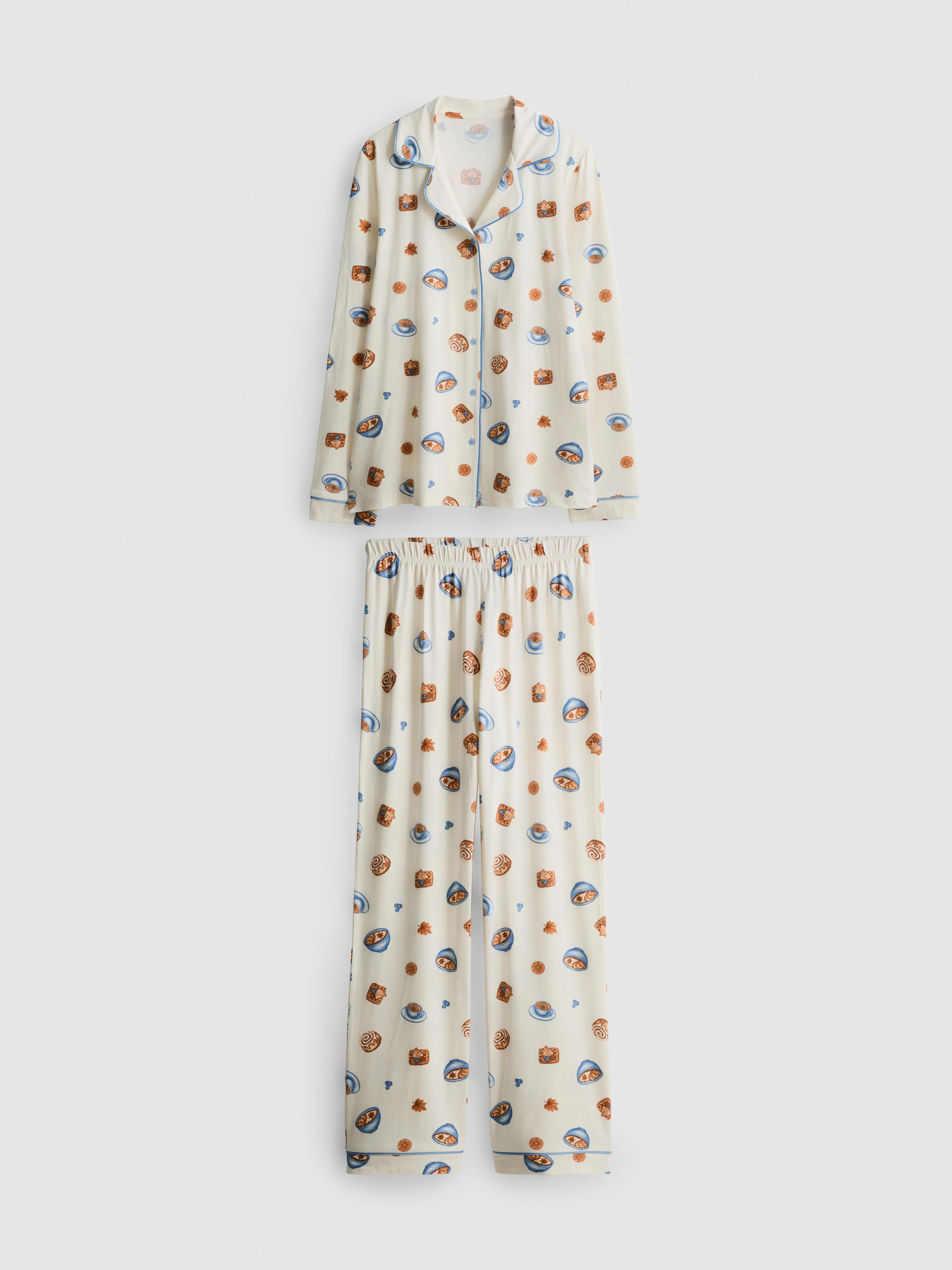 Printed Boyfriend Pajamas