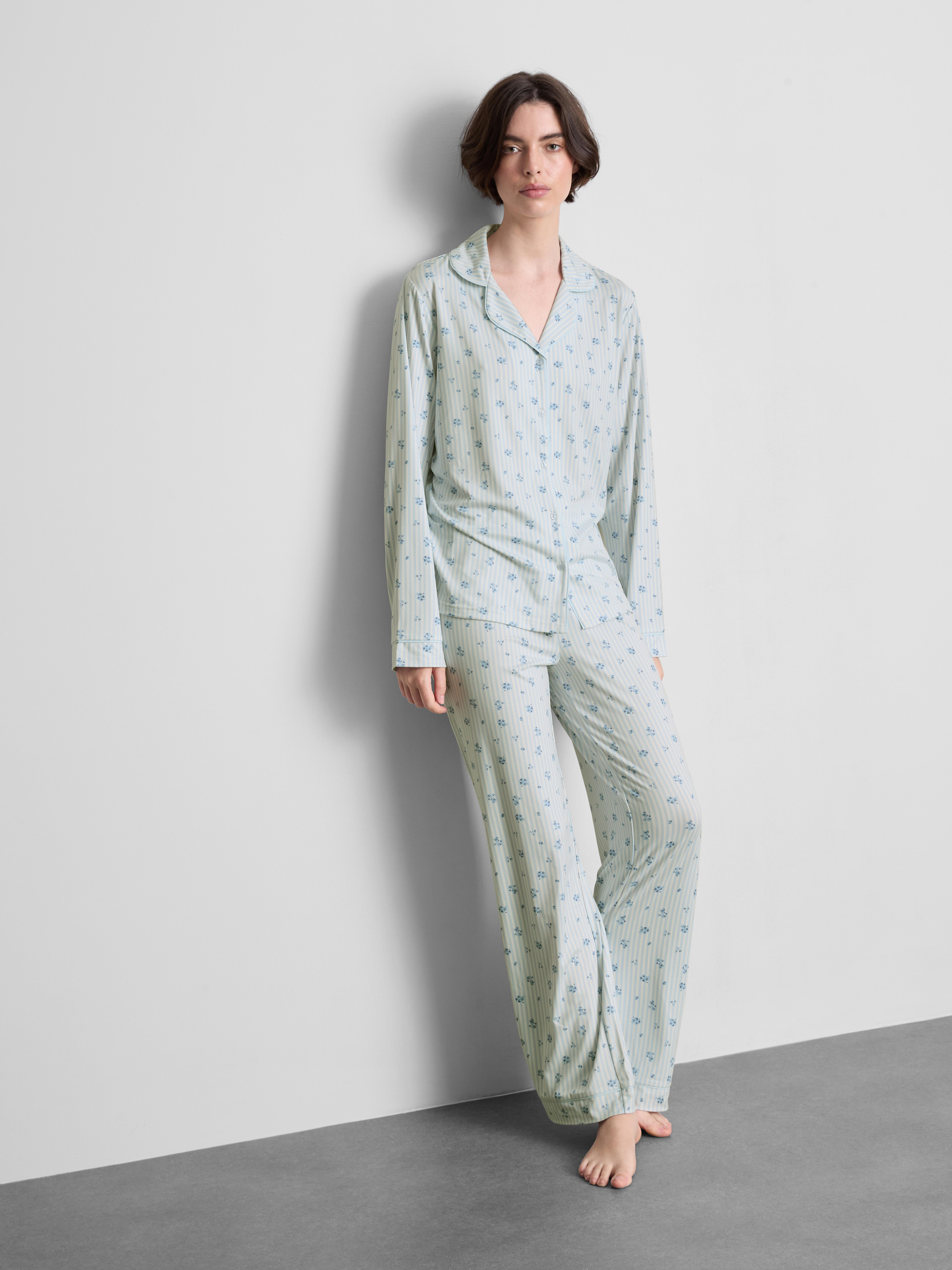 Boyfriend-Schlafanzug mit Print