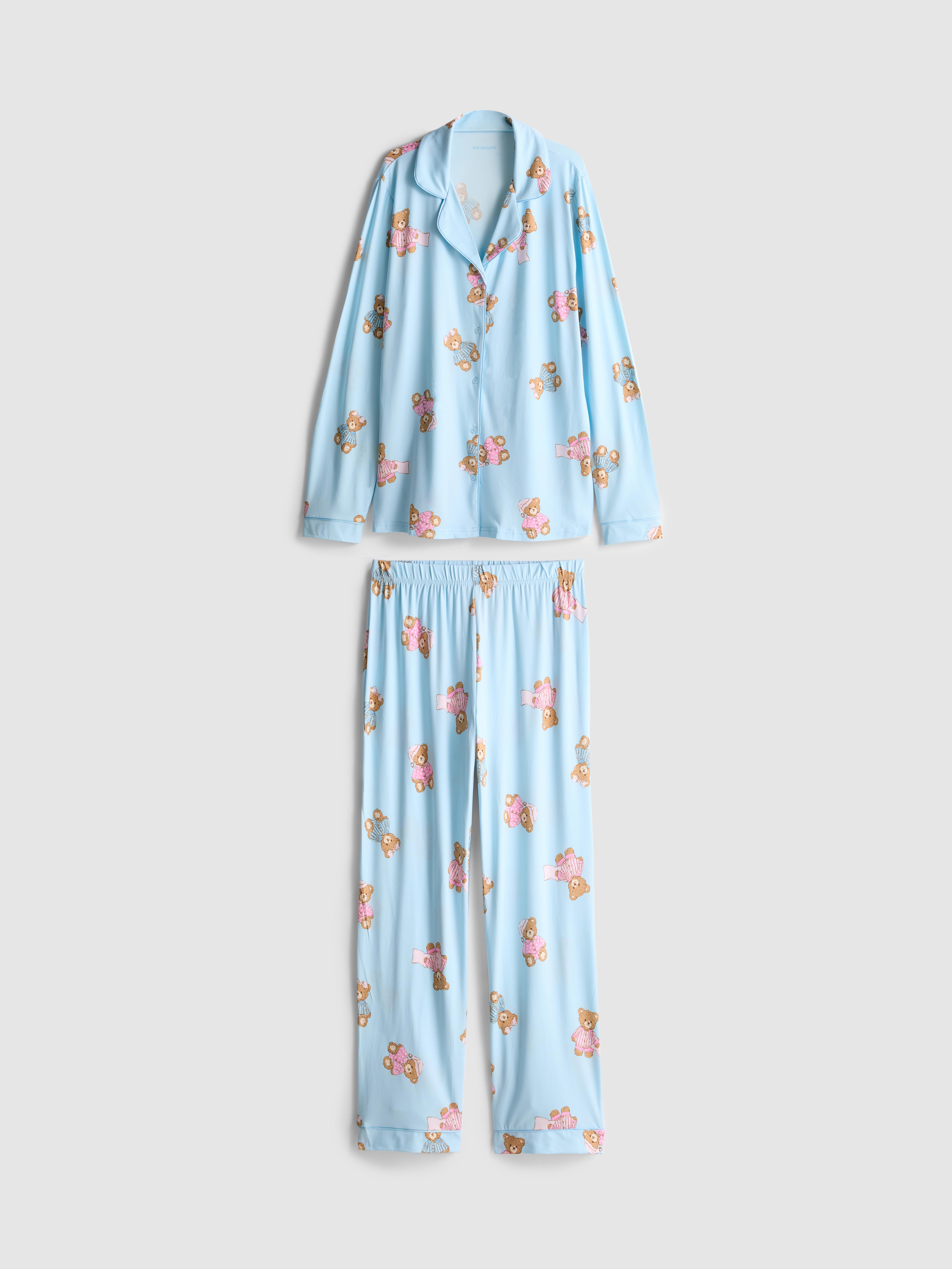 Boyfriend-pyjama met print