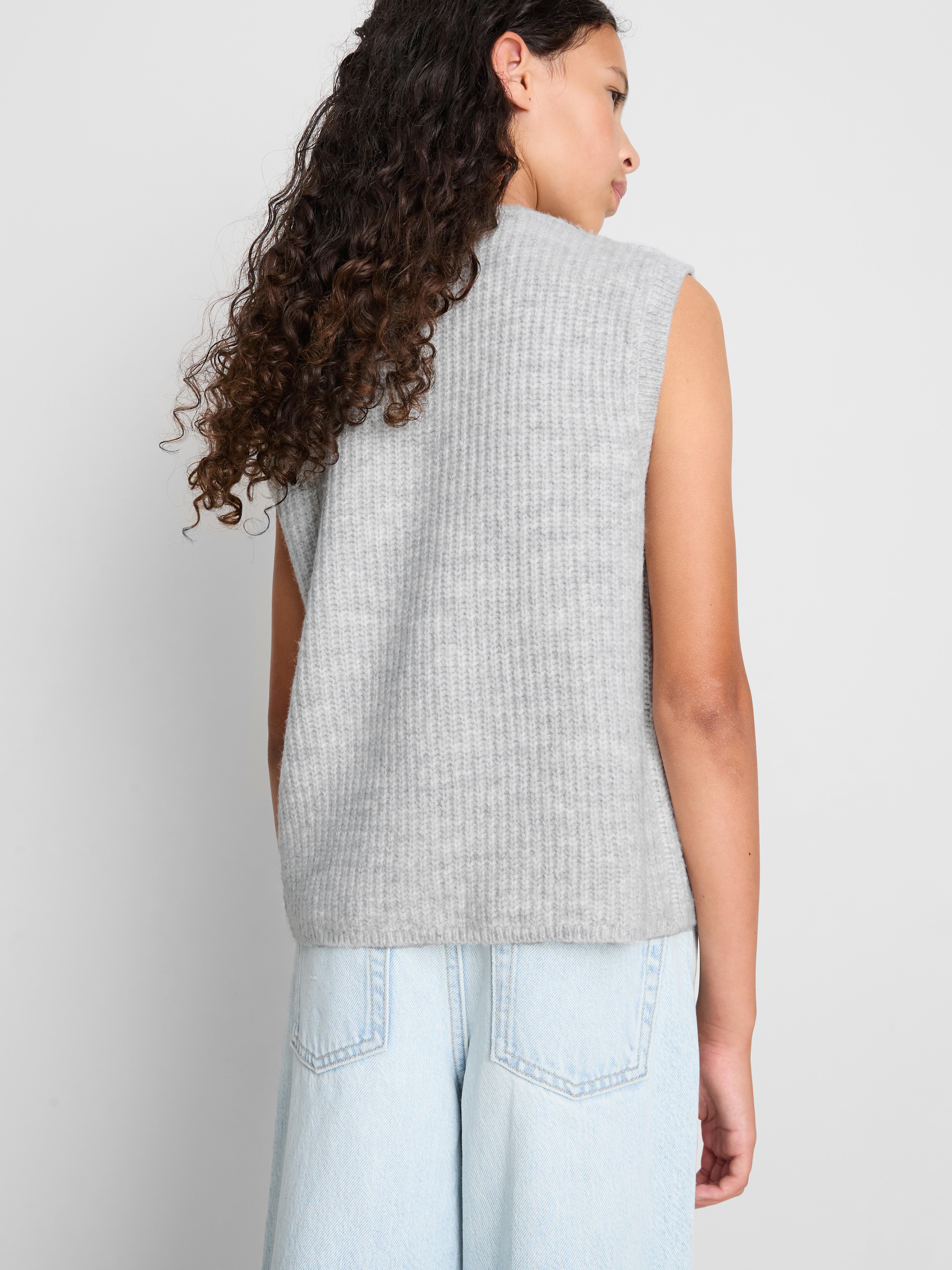 7-15yrs | Button-Up Knit Vest