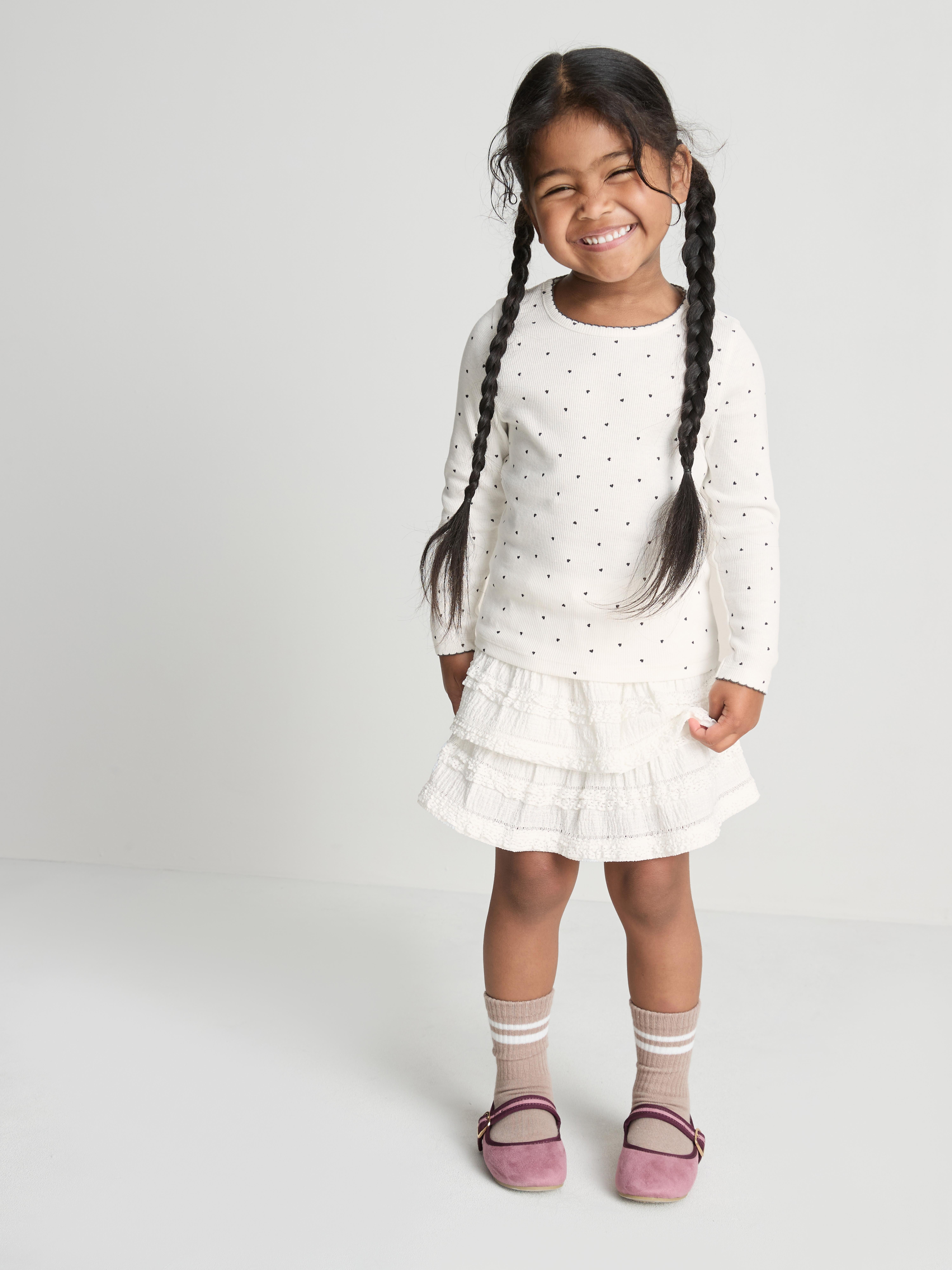 1-9yrs | Cotton Rich Ribbed Long Sleeve T-Shirt