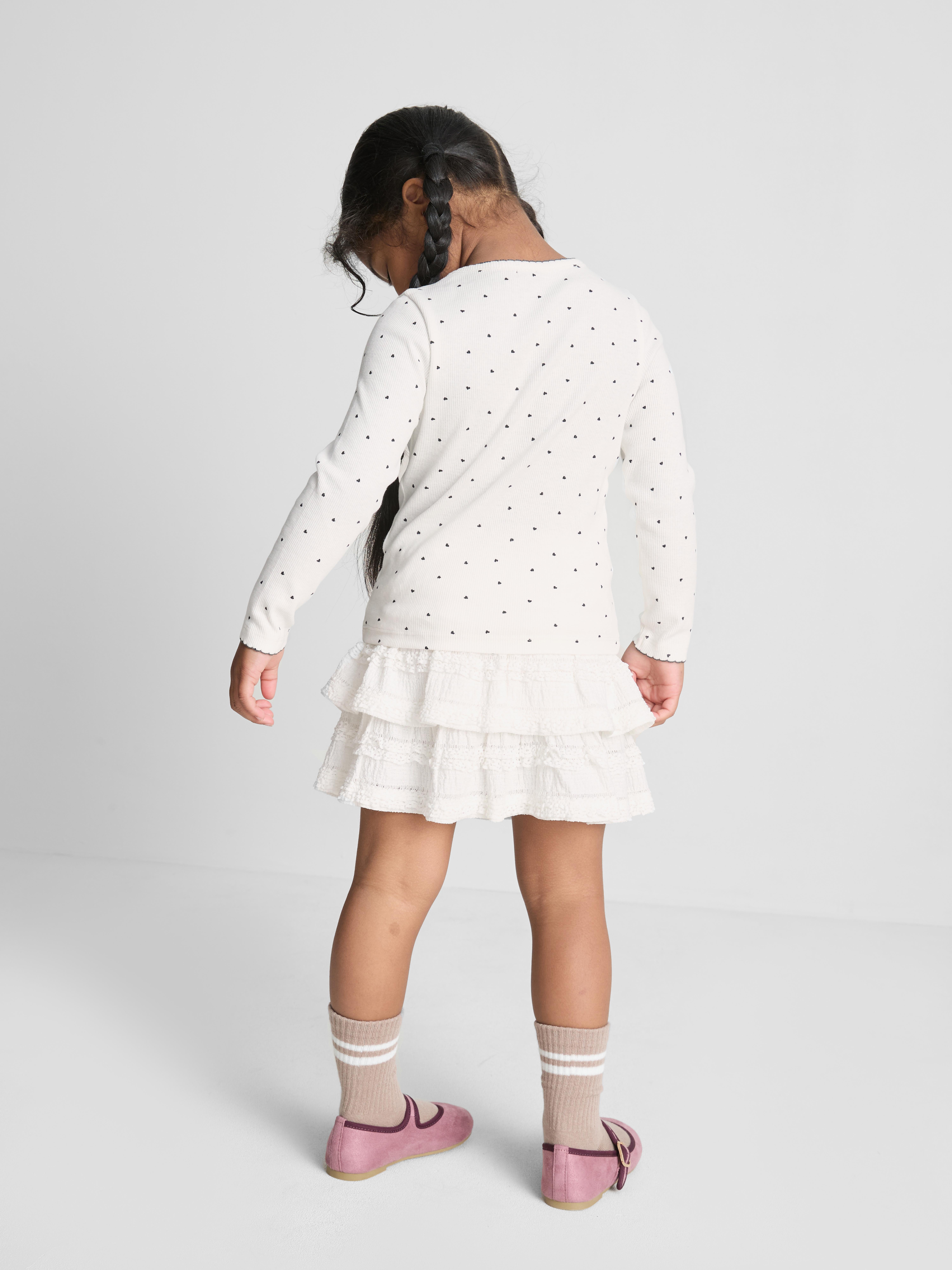 1-9yrs | Cotton Rich Ribbed Long Sleeve T-Shirt