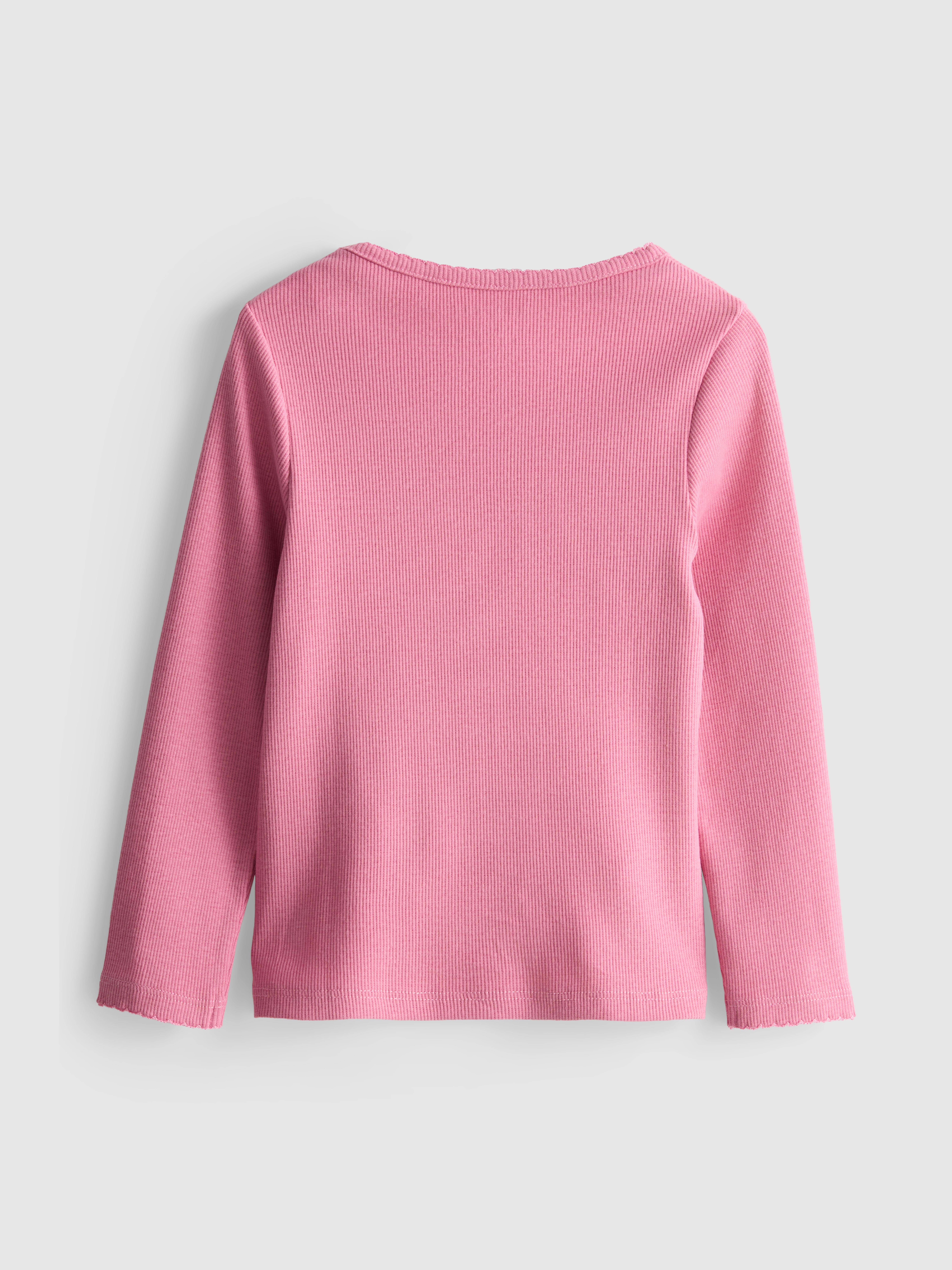 1-9yrs | Cotton Rich Ribbed Long Sleeve T-Shirt