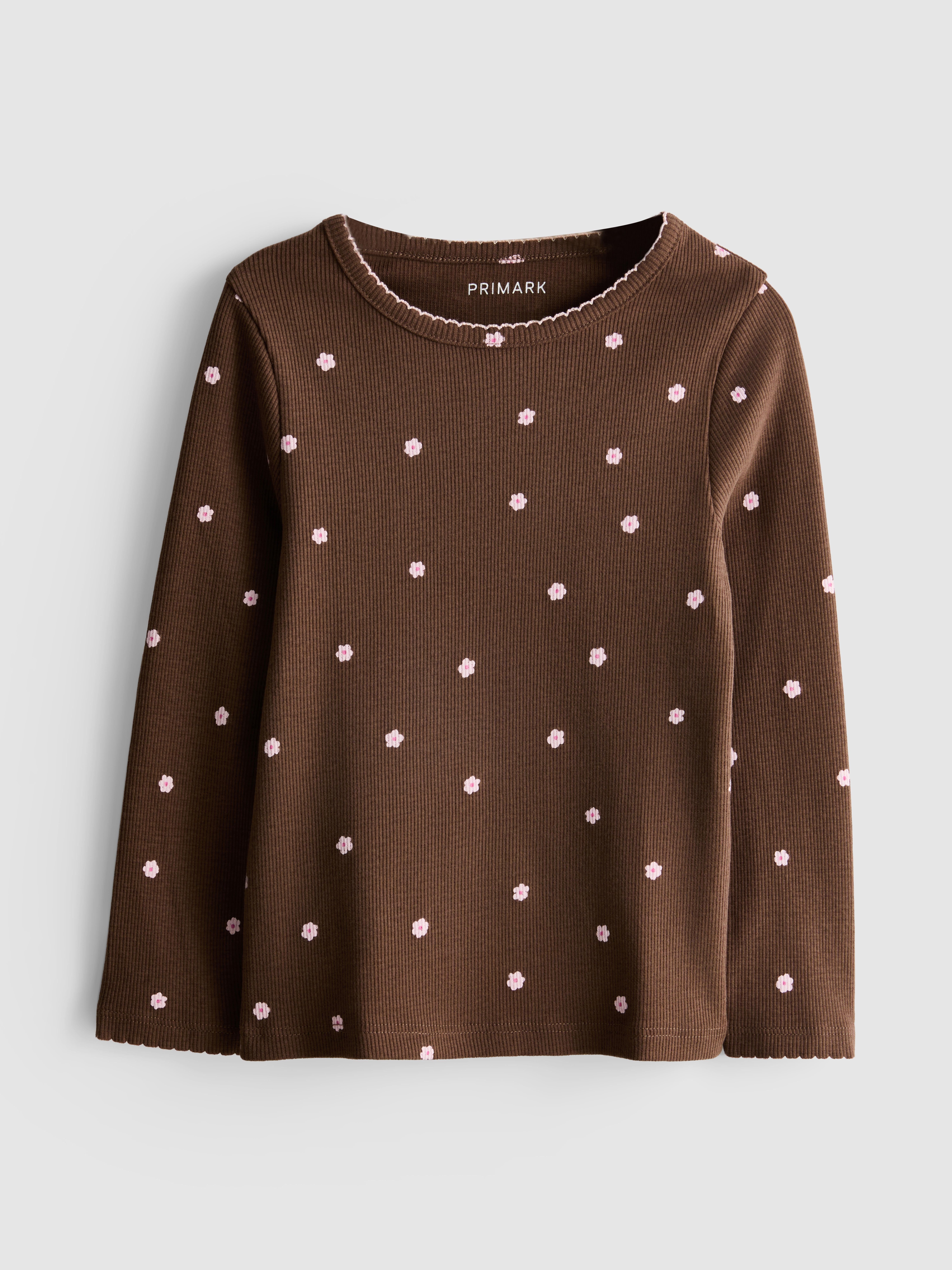 1-9yrs | Cotton Rich Ribbed Long Sleeve T-Shirt