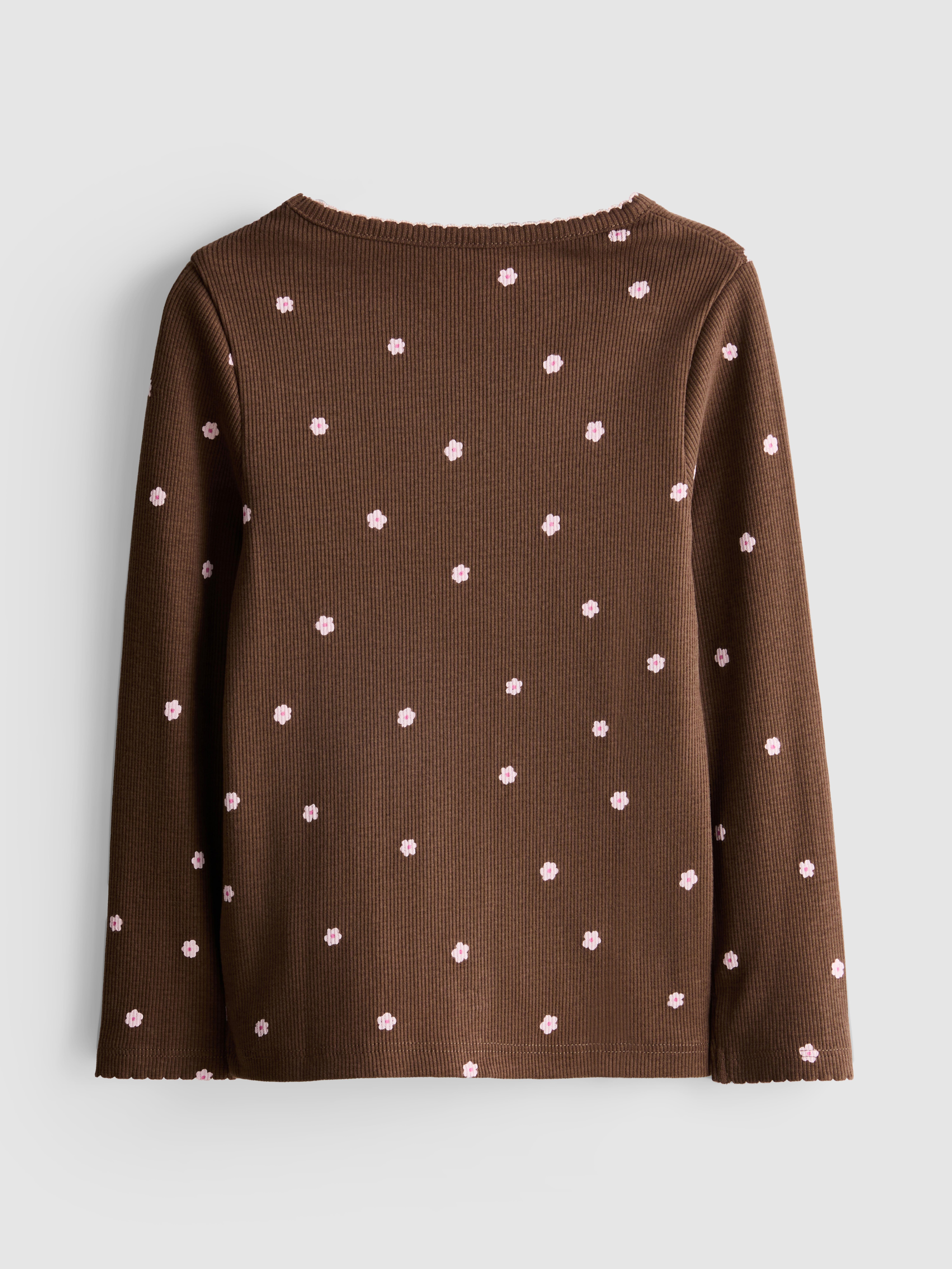 1-9yrs | Cotton Rich Ribbed Long Sleeve T-Shirt