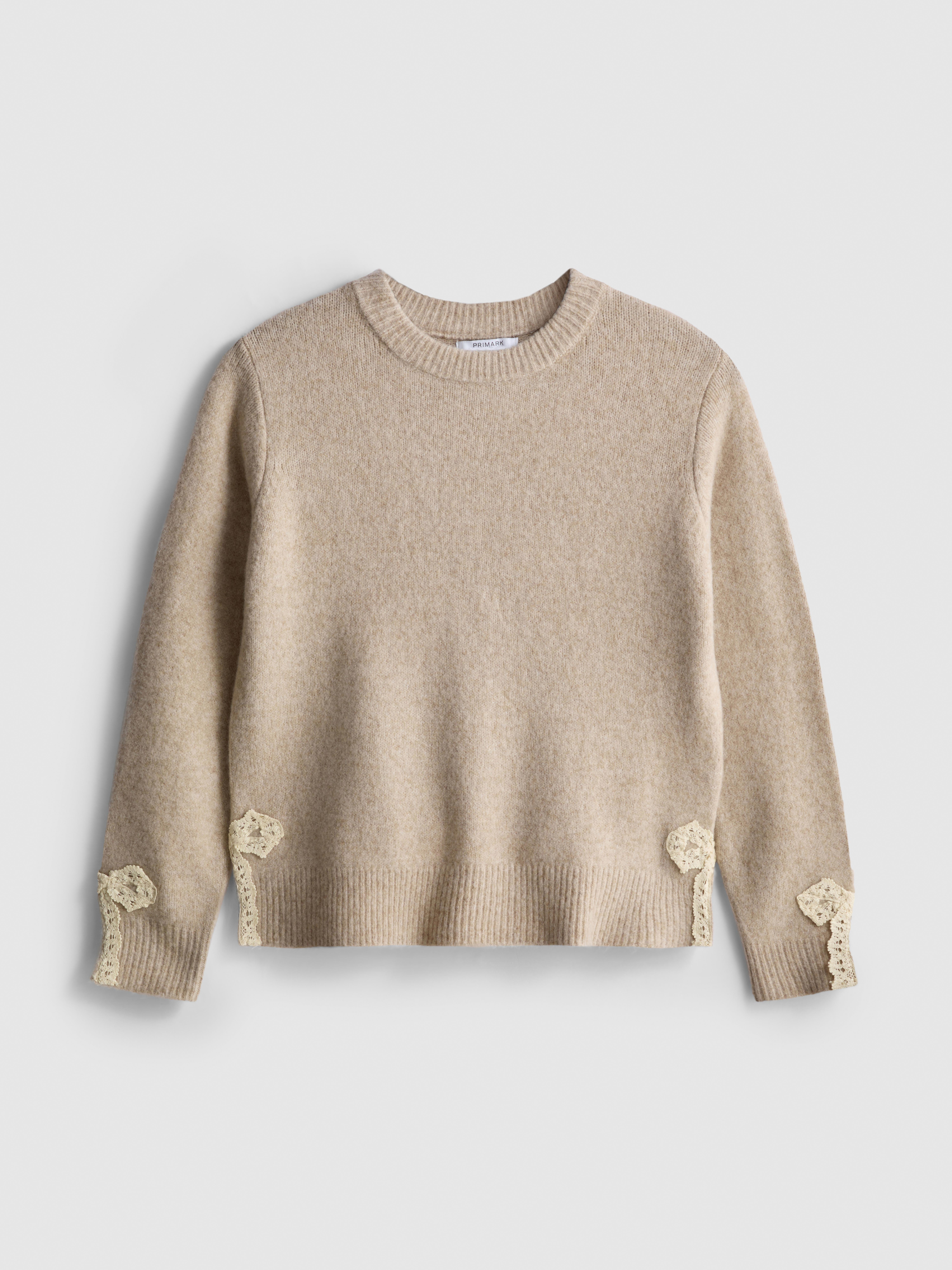 7–15 ans | Pull à finitions en dentelle