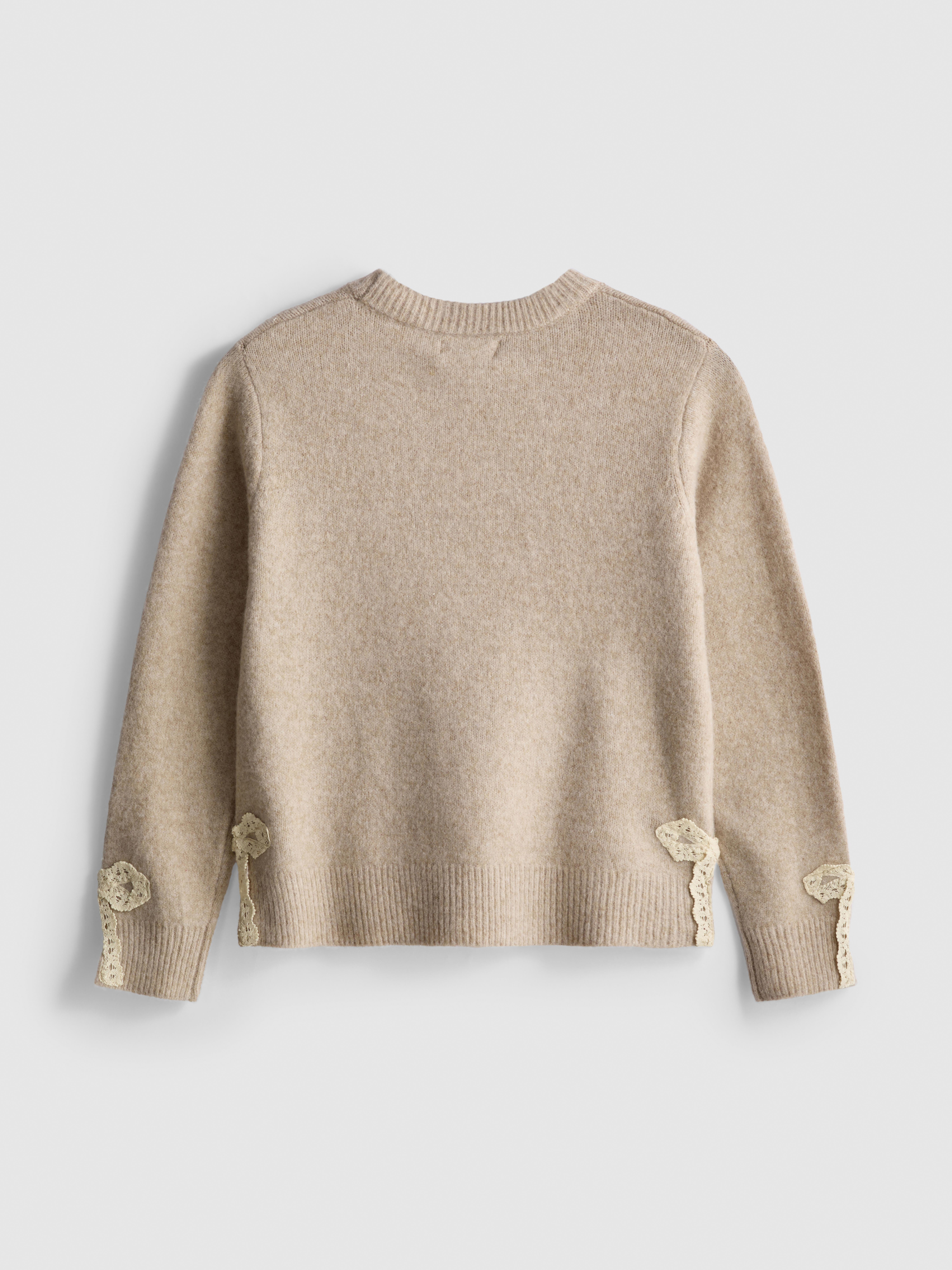 7–15 ans | Pull à finitions en dentelle