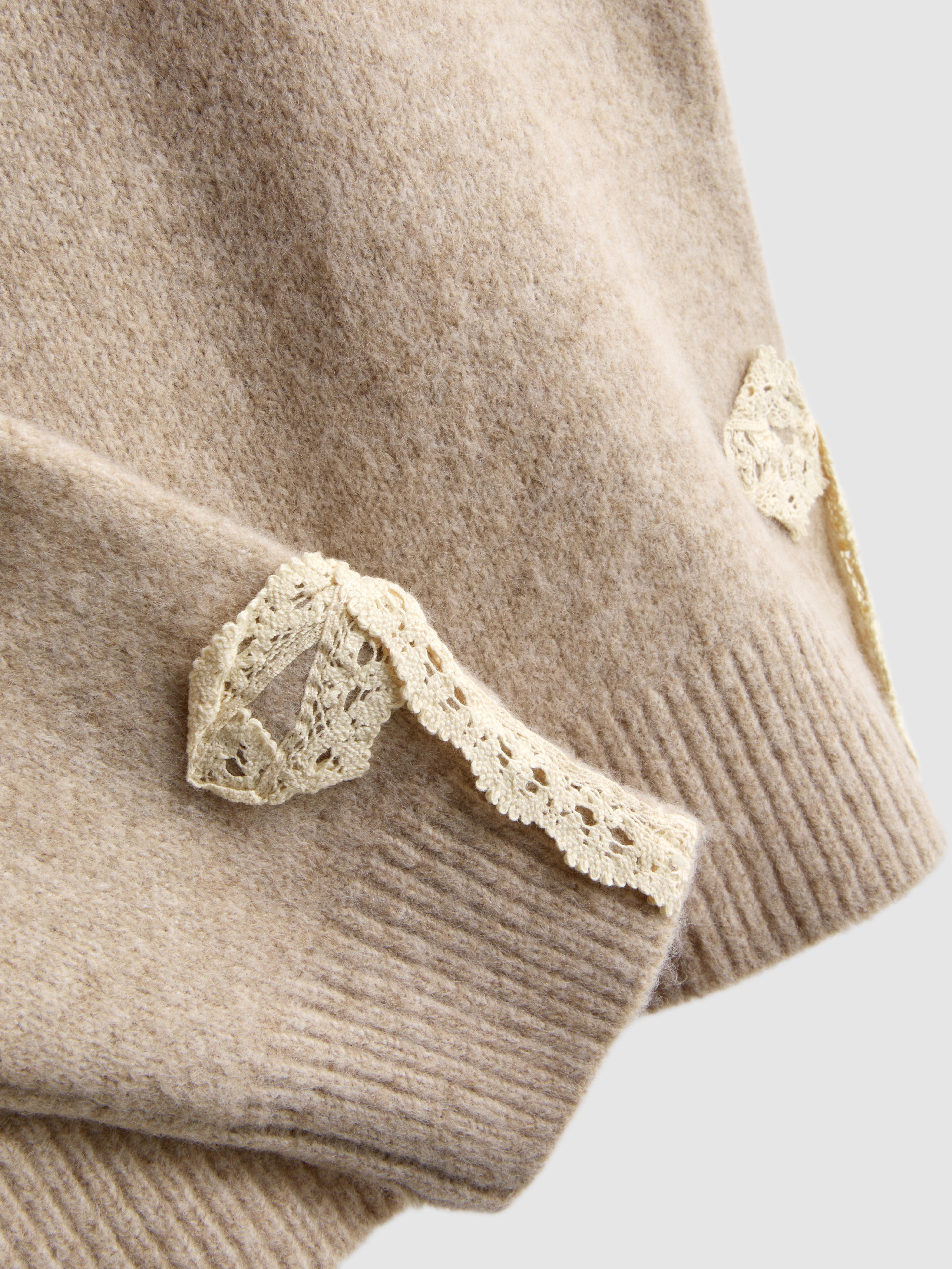 7-15yrs | Lace-Trim Sweater