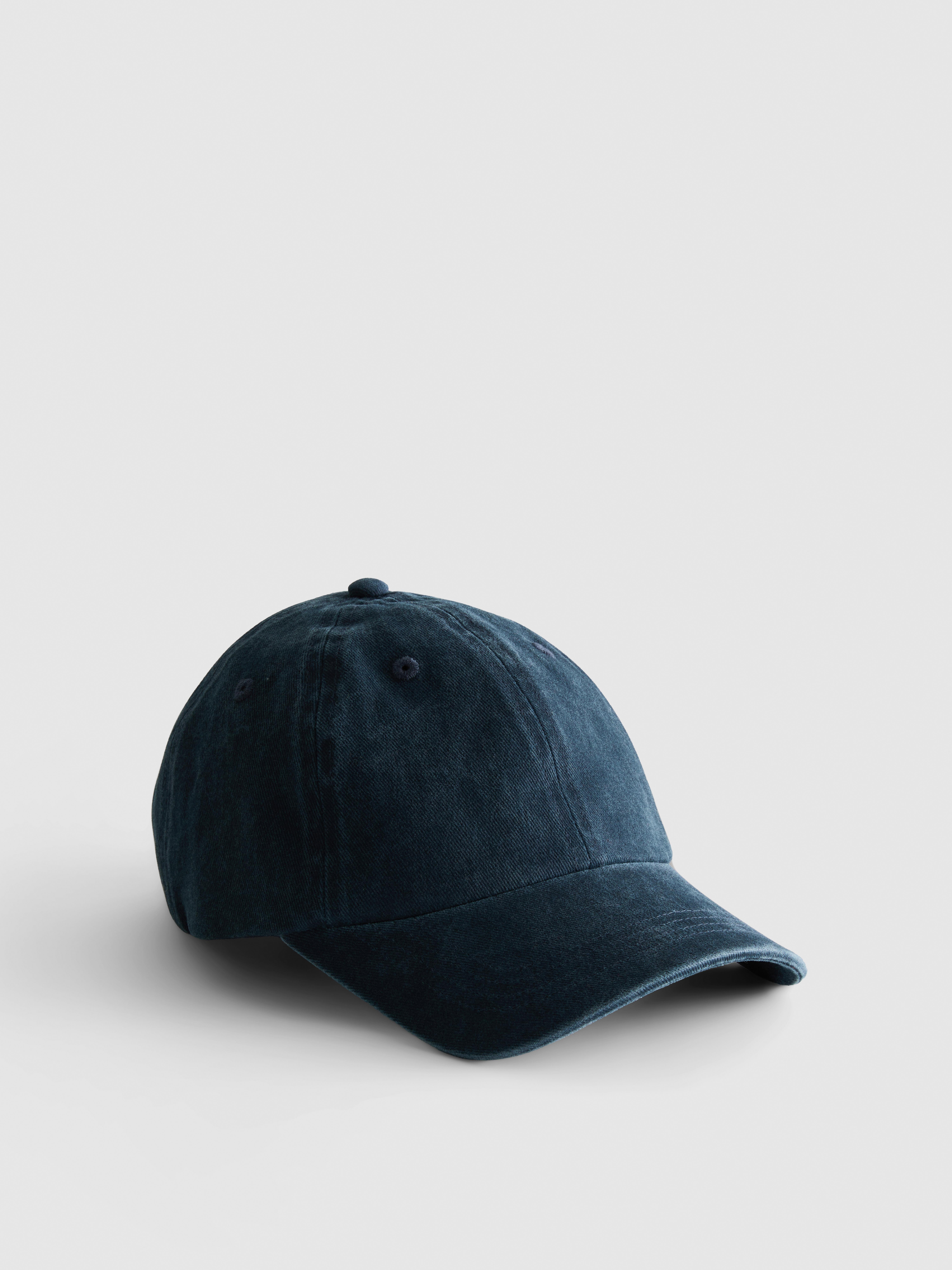 Gorra de béisbol de efecto lavado Azul marino