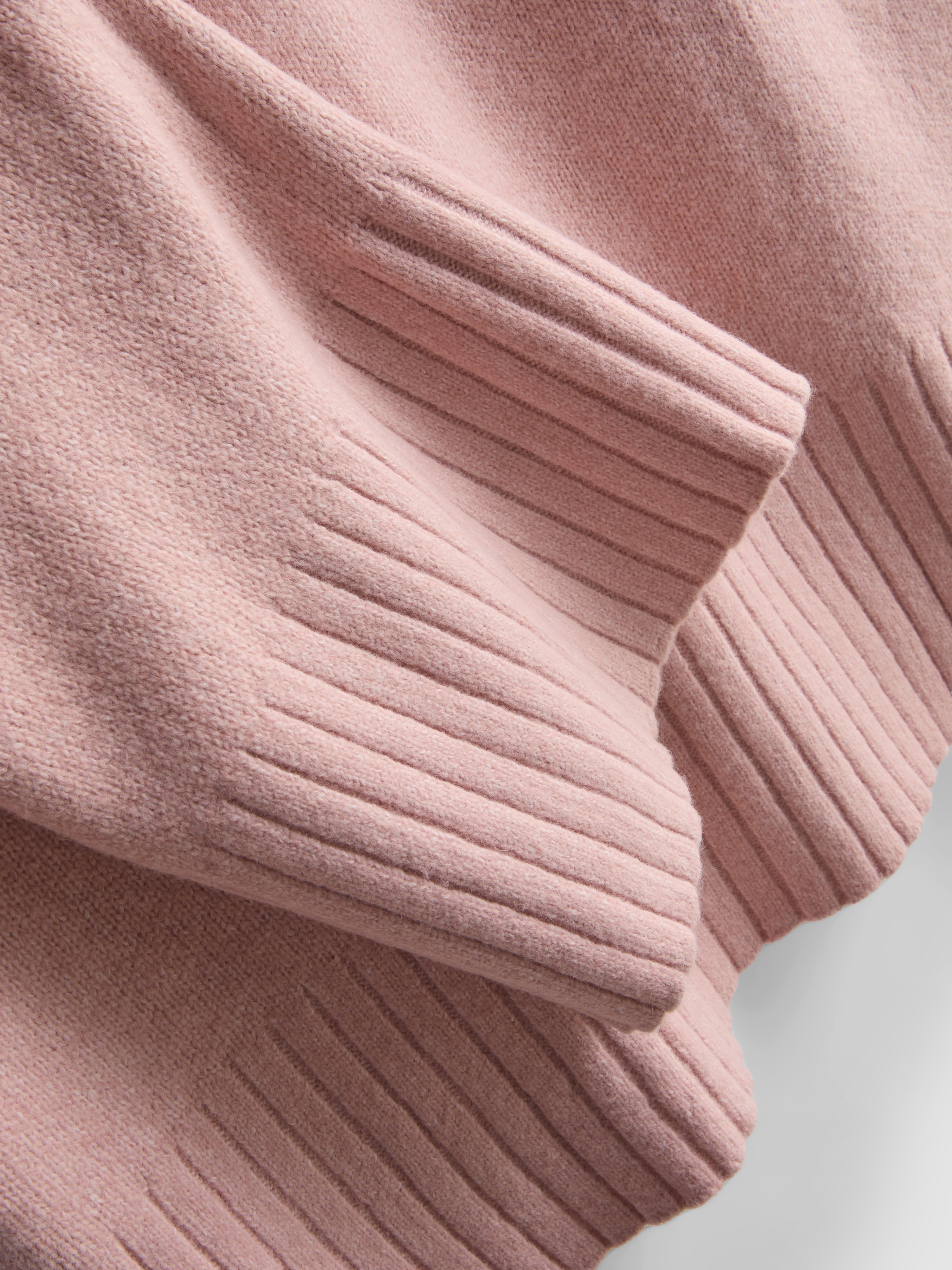 Knitted Wide-Sleeve Sweater