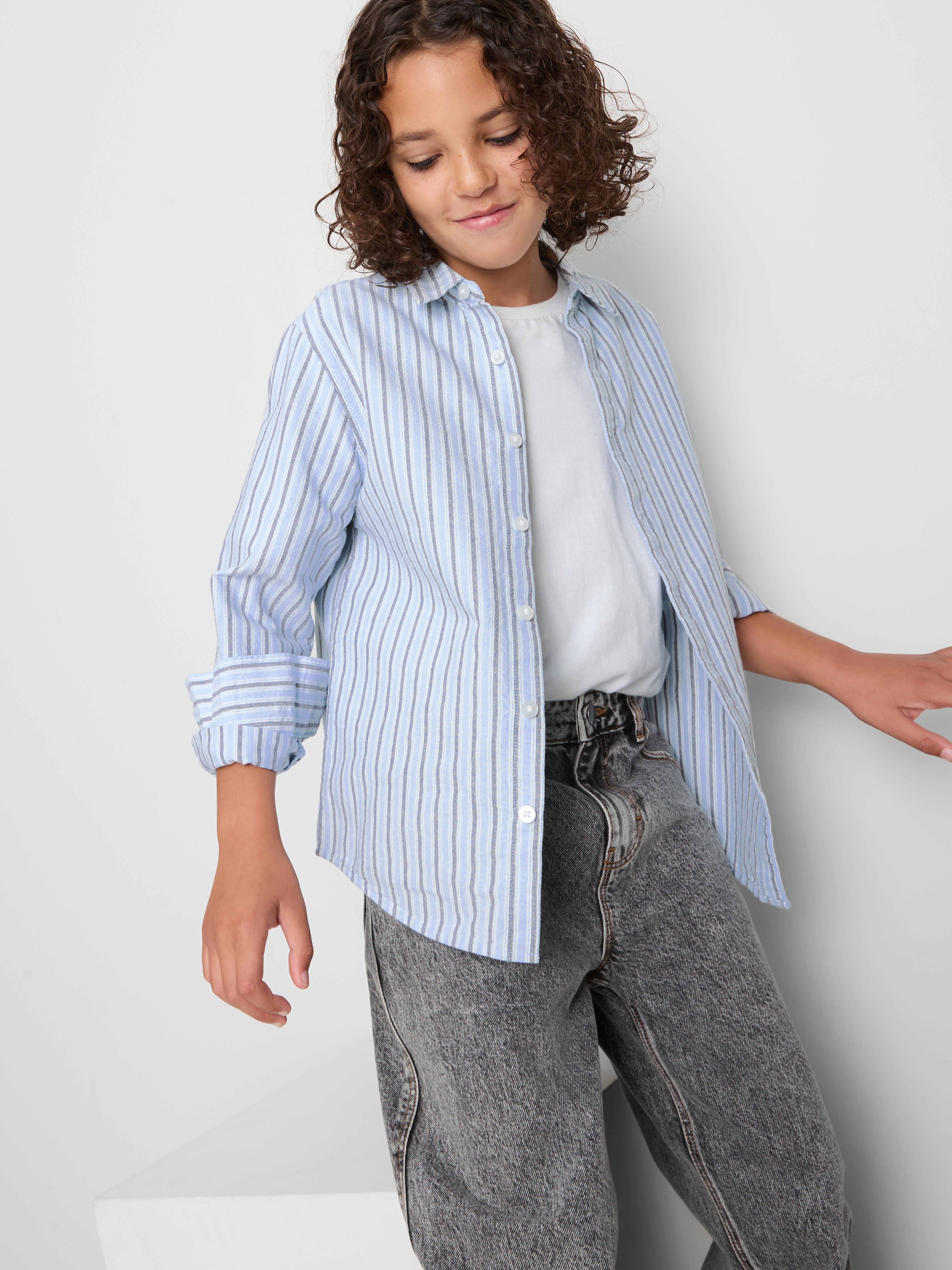 7-15yrs | Striped Oxford Shirt