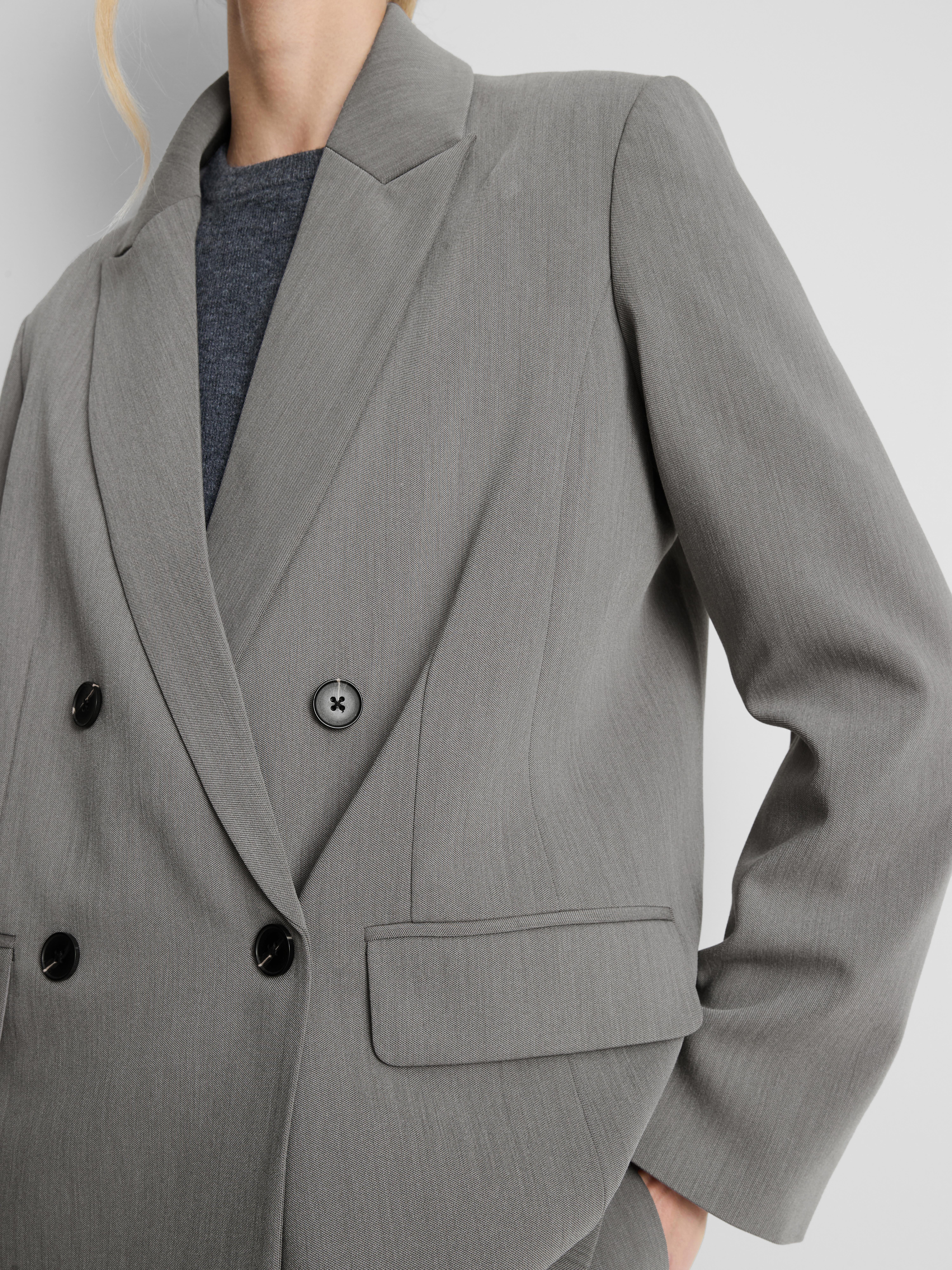 Blazer largo dois botões By Coleen