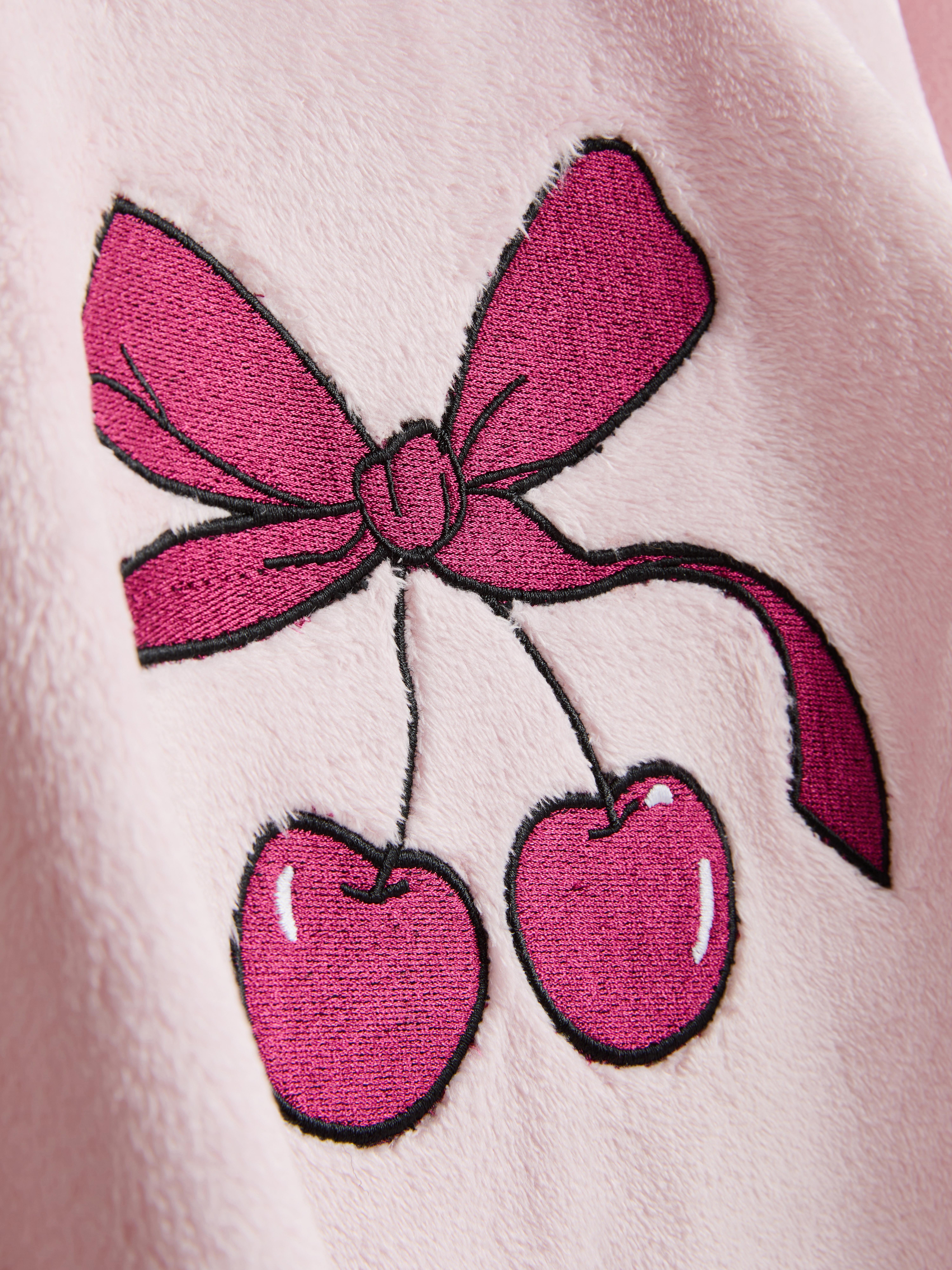 Plush Printed Sweatshirt Pajamas