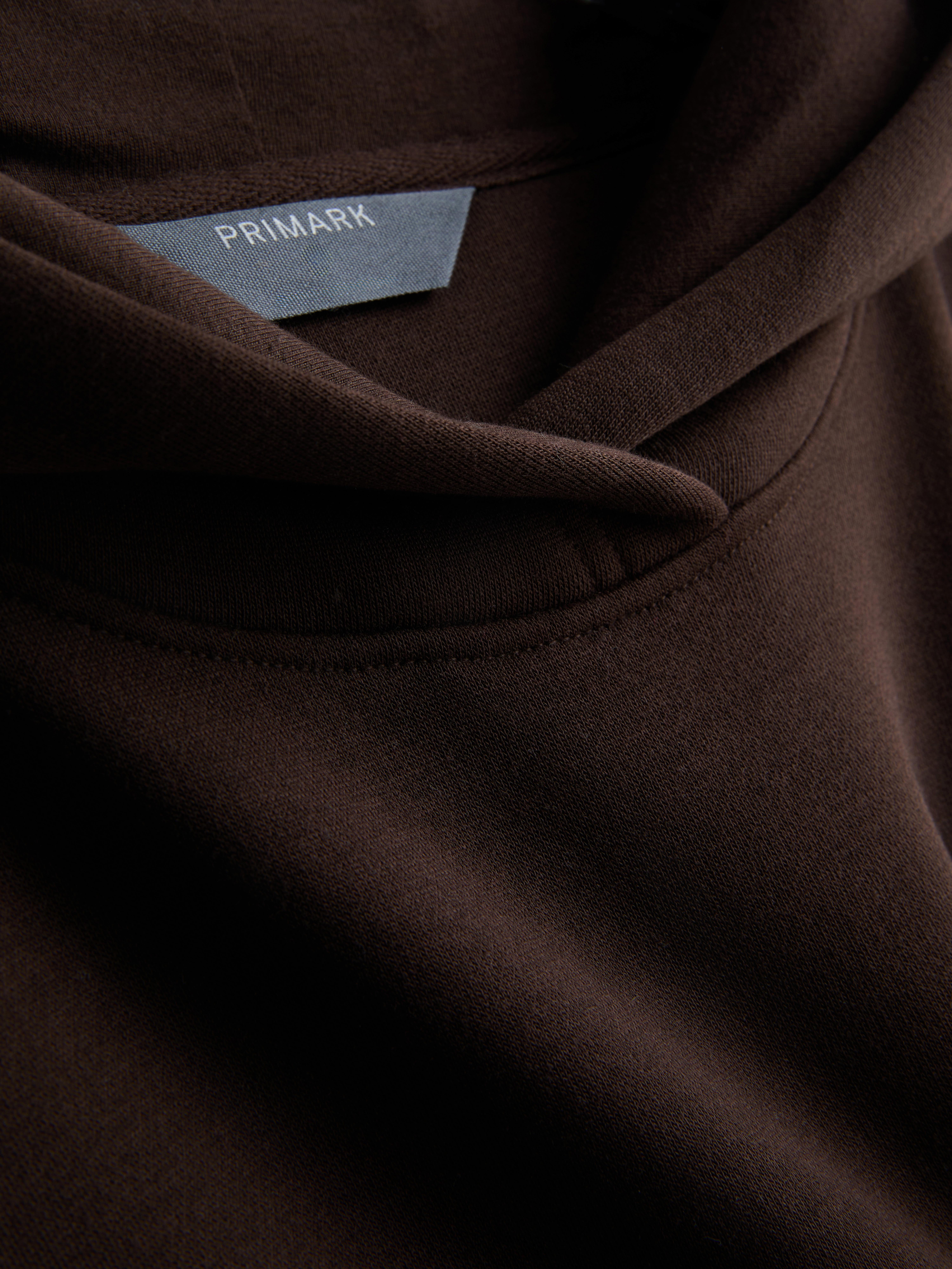 Basic hoodie van katoenmix
