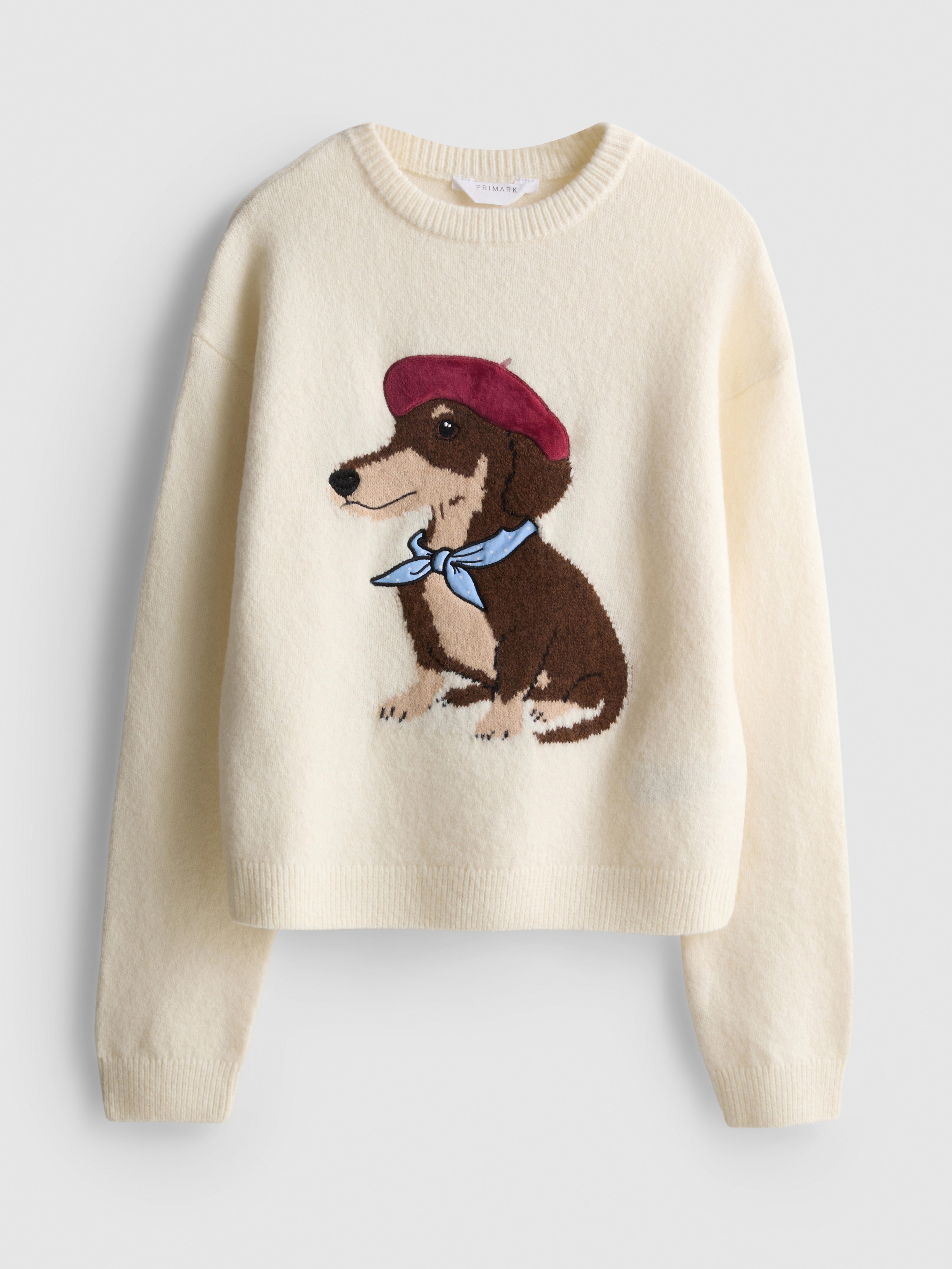 7-15 años | Jersey con estampado de perro