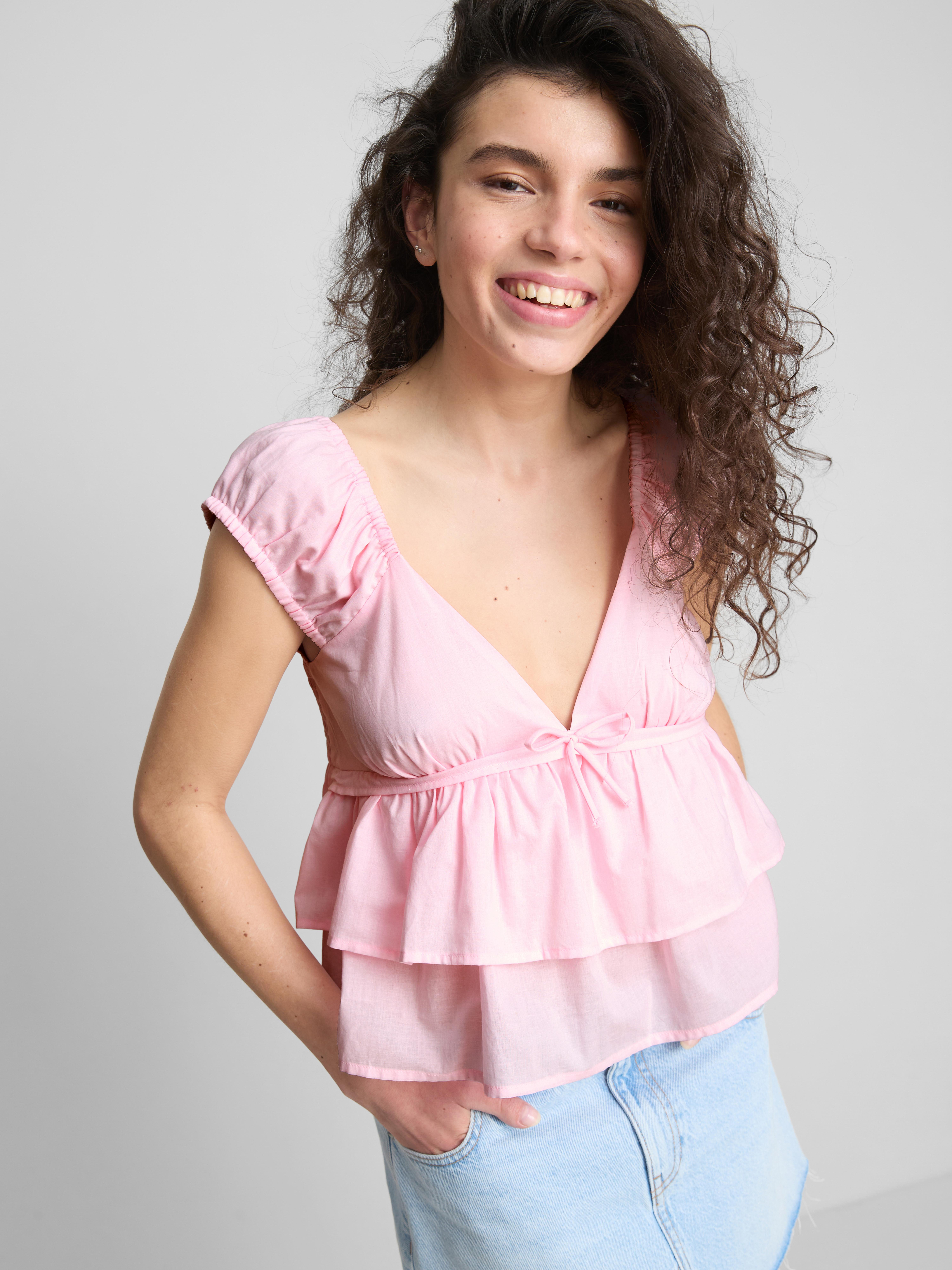 The Primark Scene | Ruffle Tie-Front Top