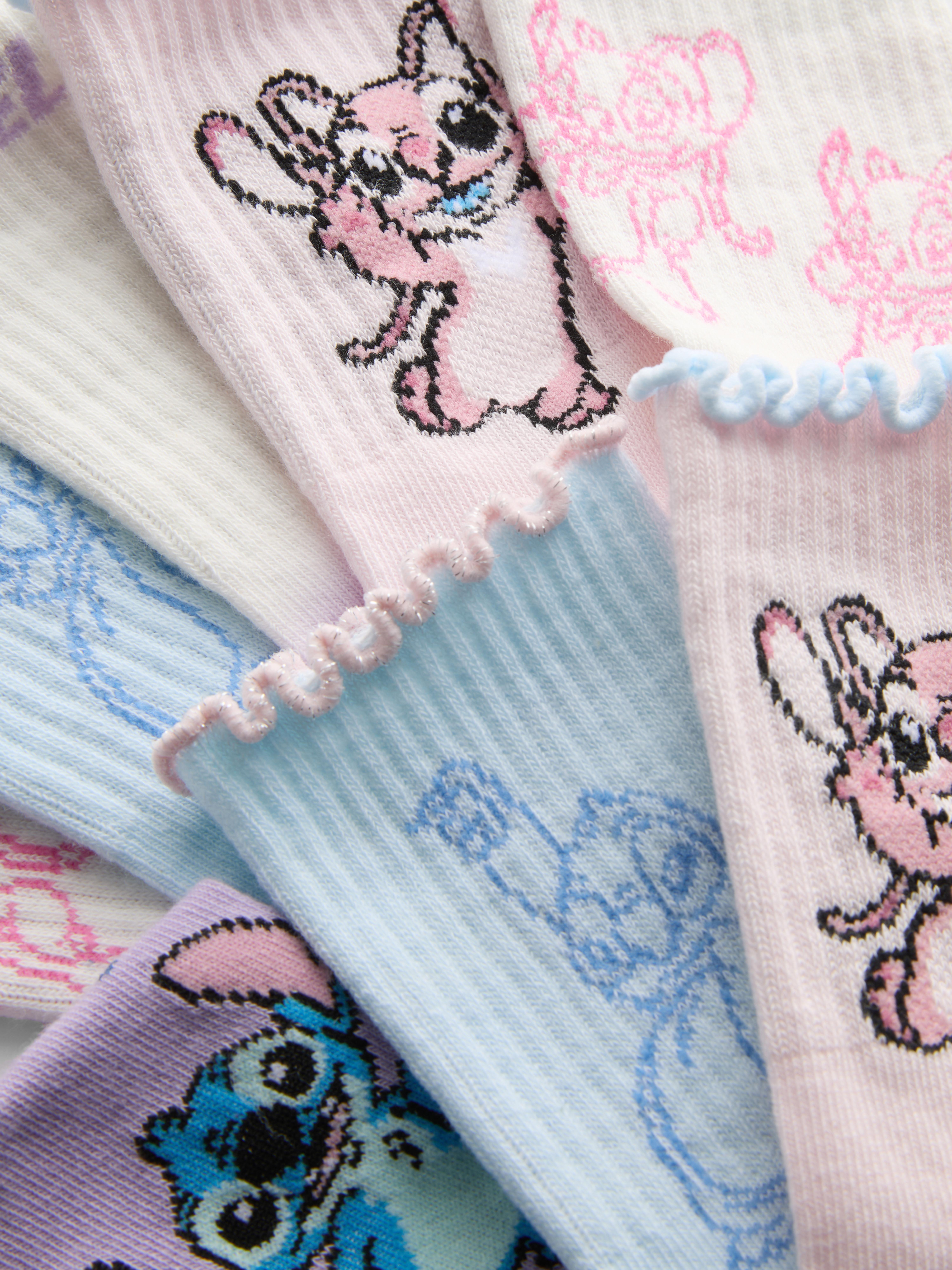 4pk Disney's Stitch Ankle Socks