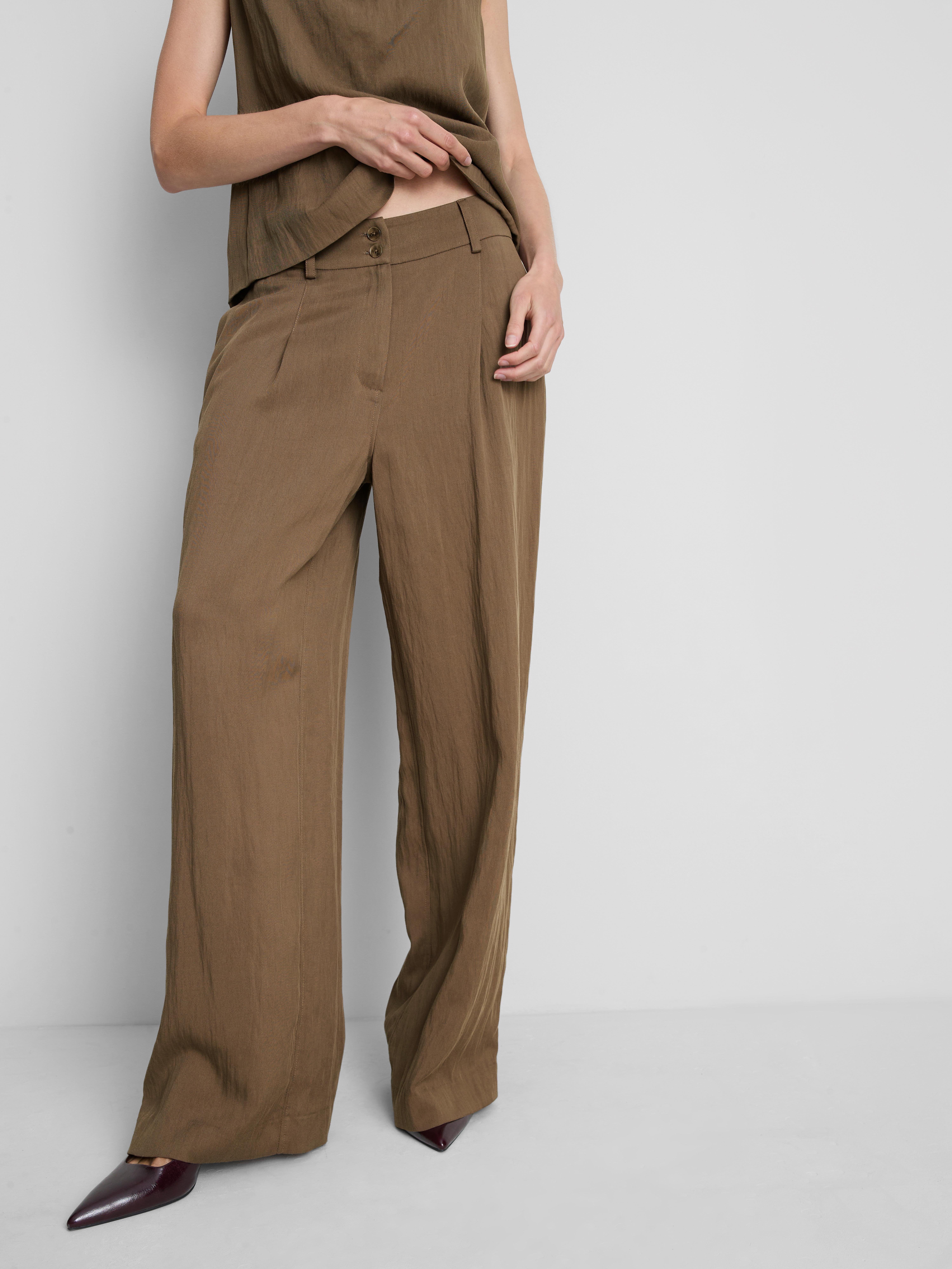 Pantalon large texturé By Coleen