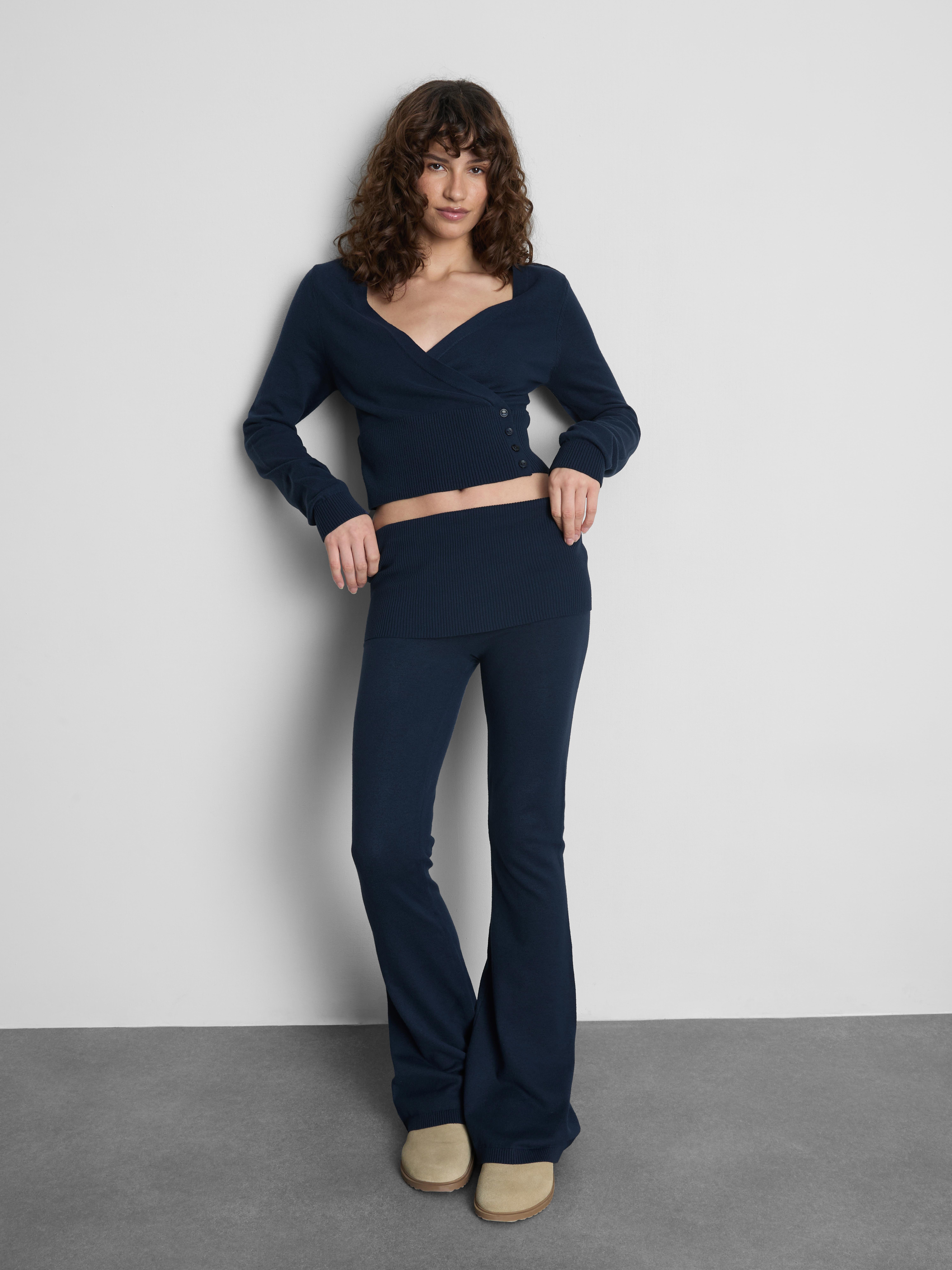 The Primark Scene | Knitted Foldover Flared Leggings