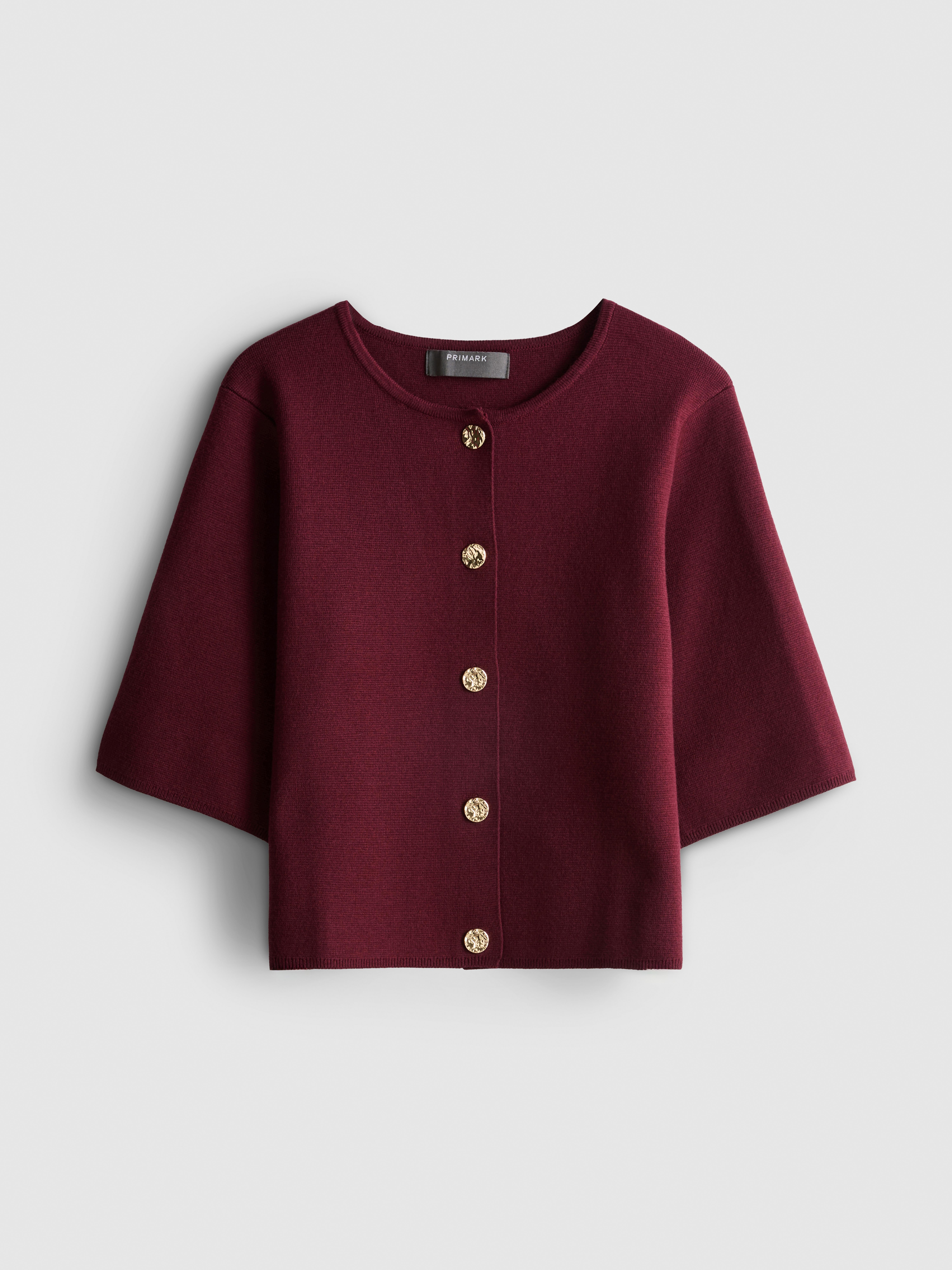 Wijdvallend vest met ronde hals