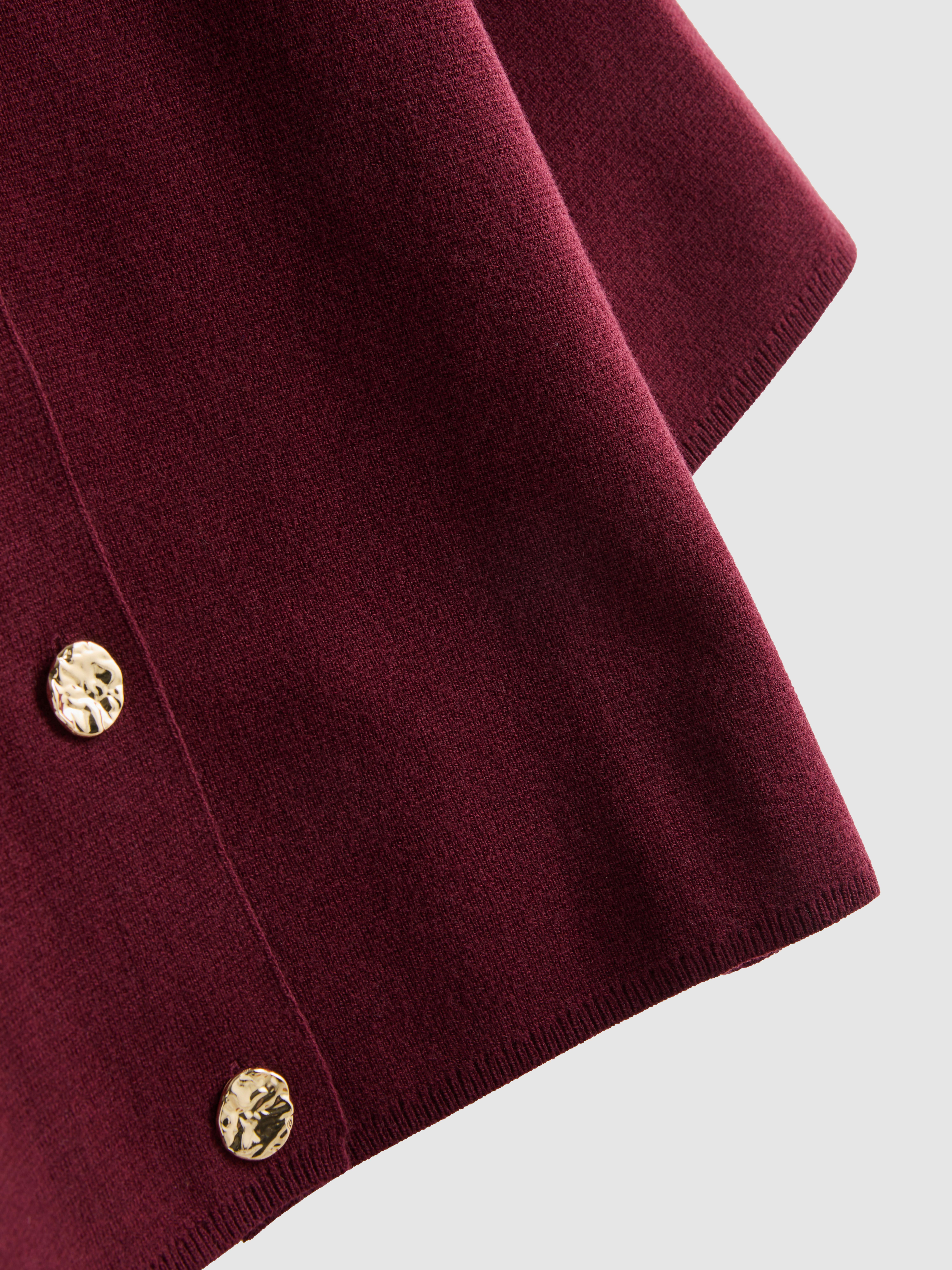 Wijdvallend vest met ronde hals