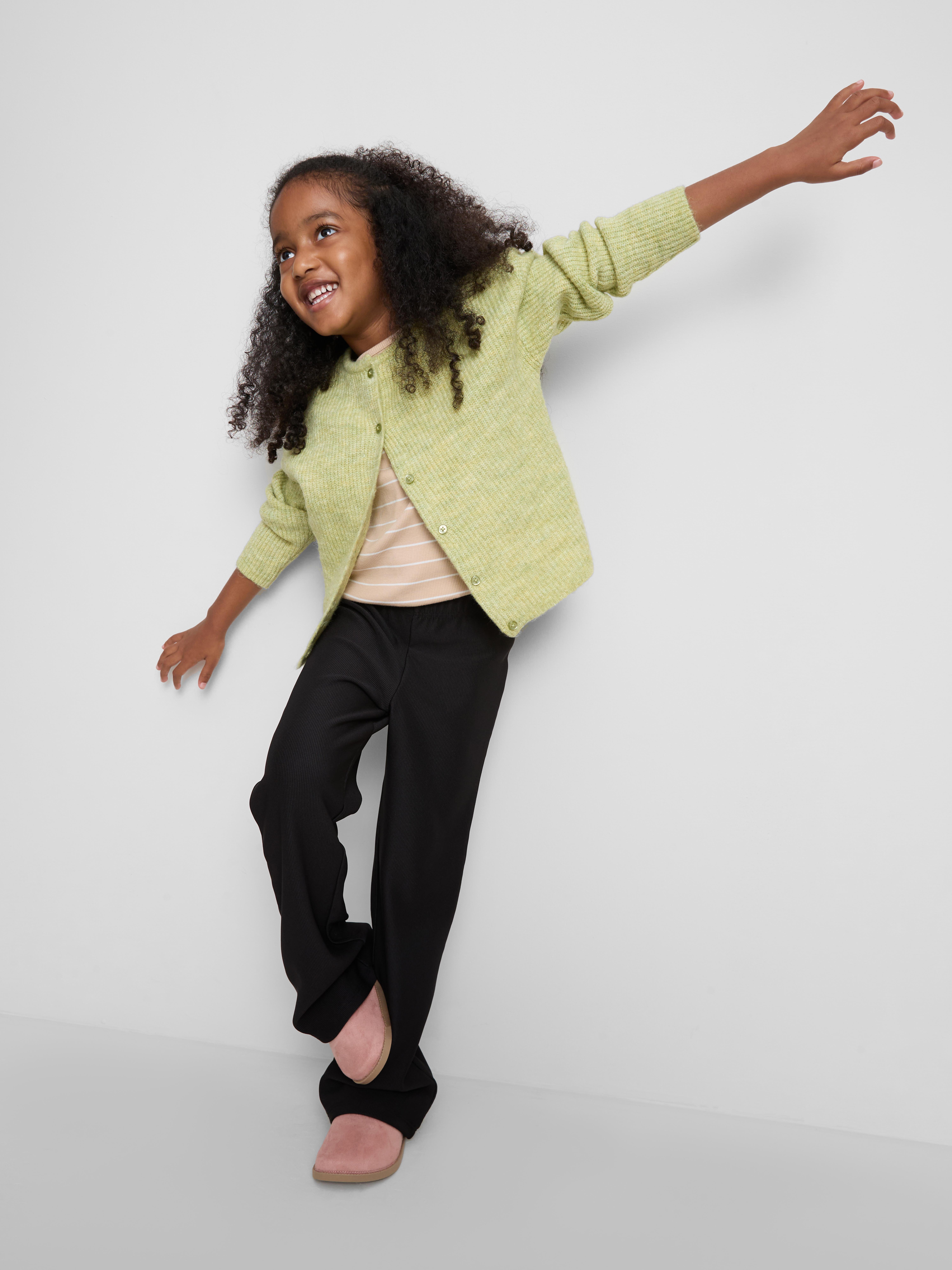 1-7yrs | Ottoman-Textured Flare School Pants